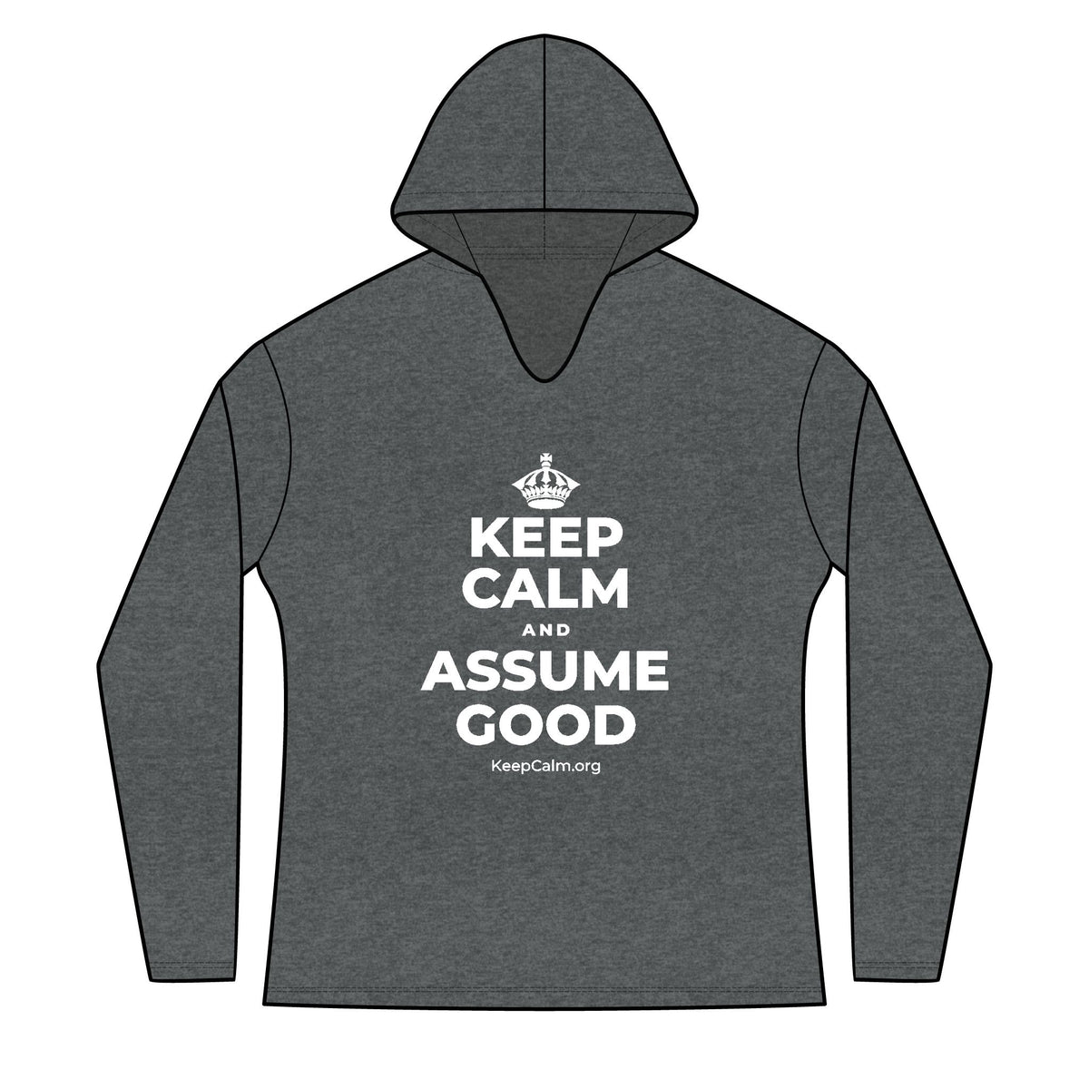 KEEP CALM AND ASSUME GOOD Women's Long Sleeve Hoodie