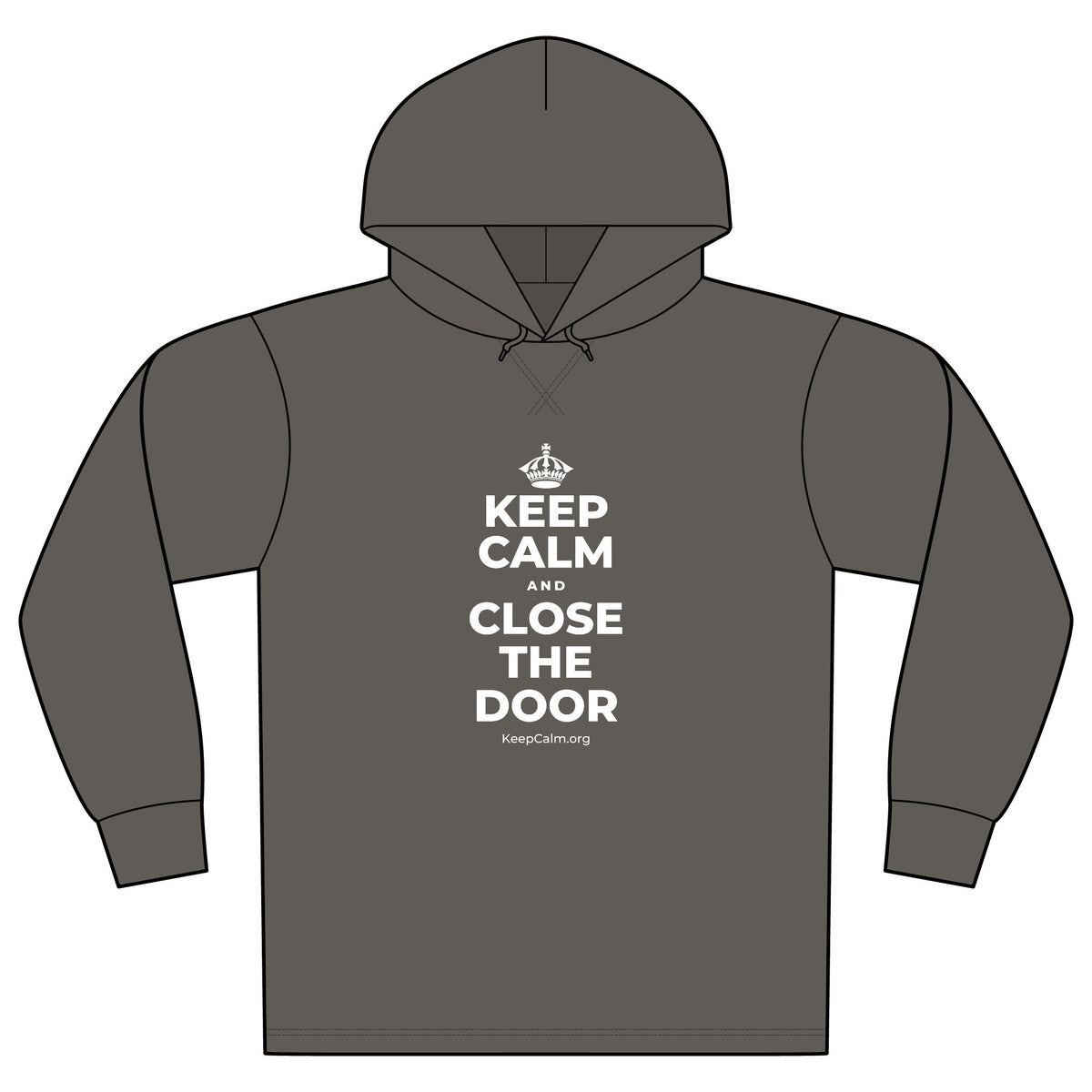 KEEP CALM AND CLOSE THE DOOR Organic Hoodie Tee