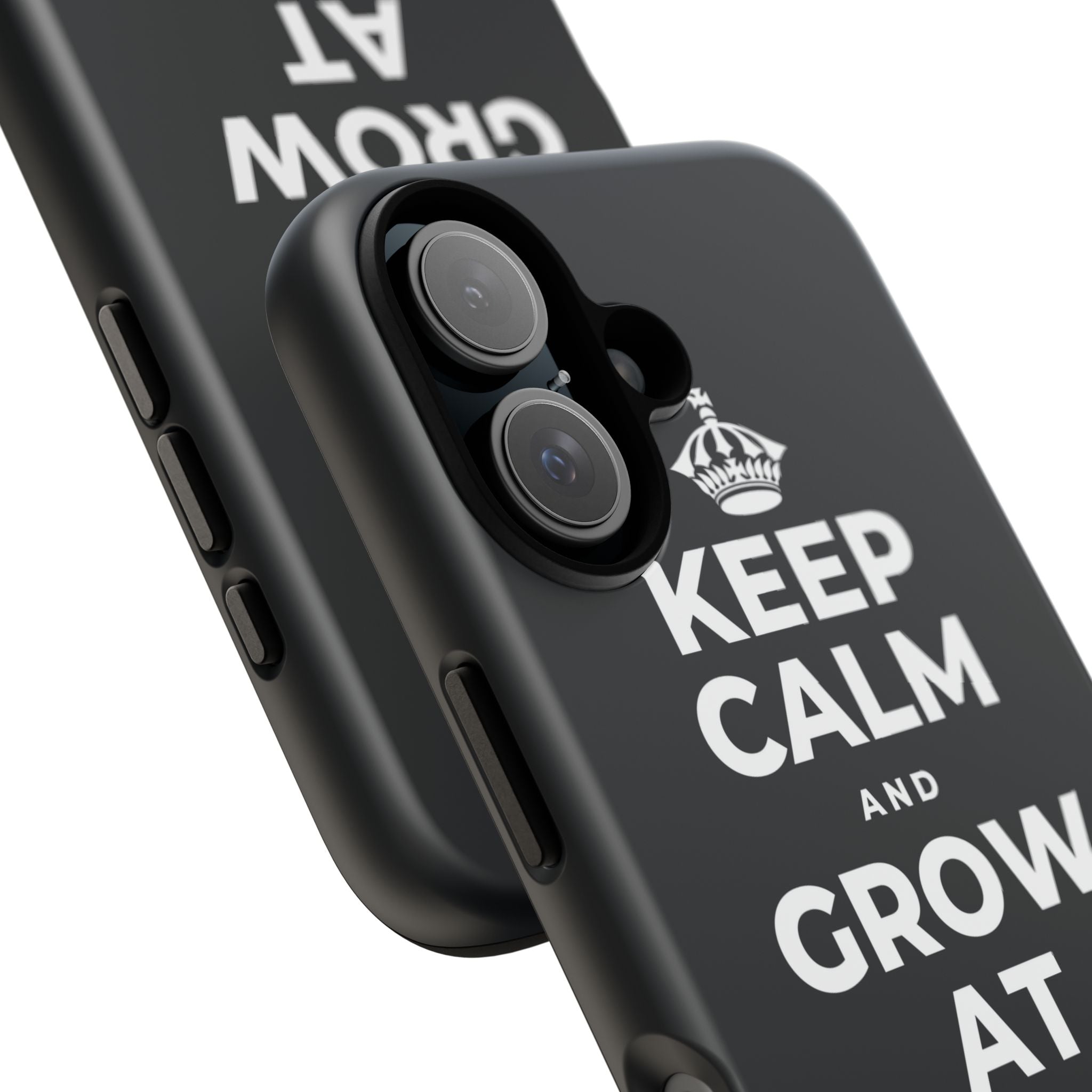 KEEP CALM AND GROW AT YOUR OWN PACE Phone Case (Dark)