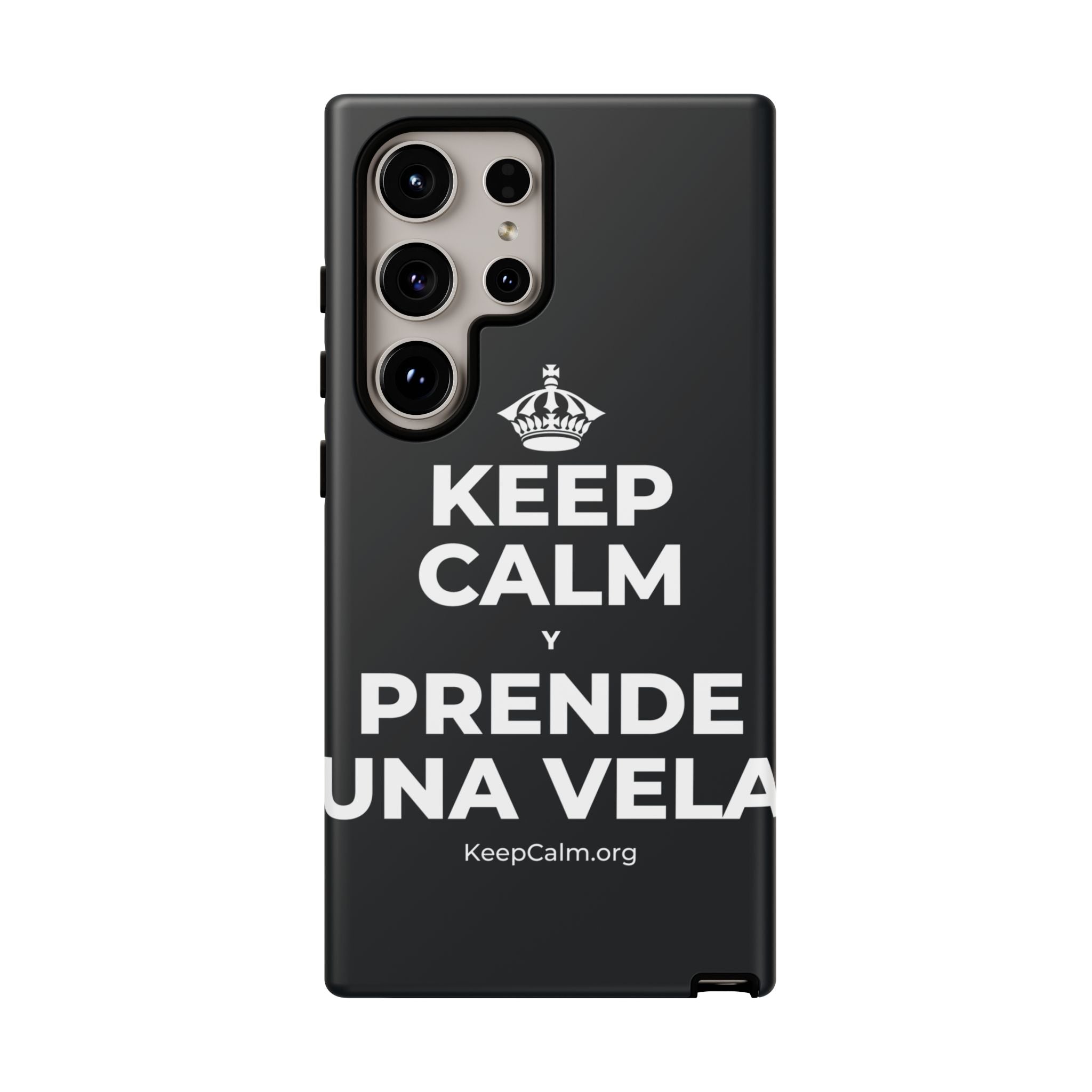 KEEP CALM Y PRENDE UNA VELA Phone Case (Dark)