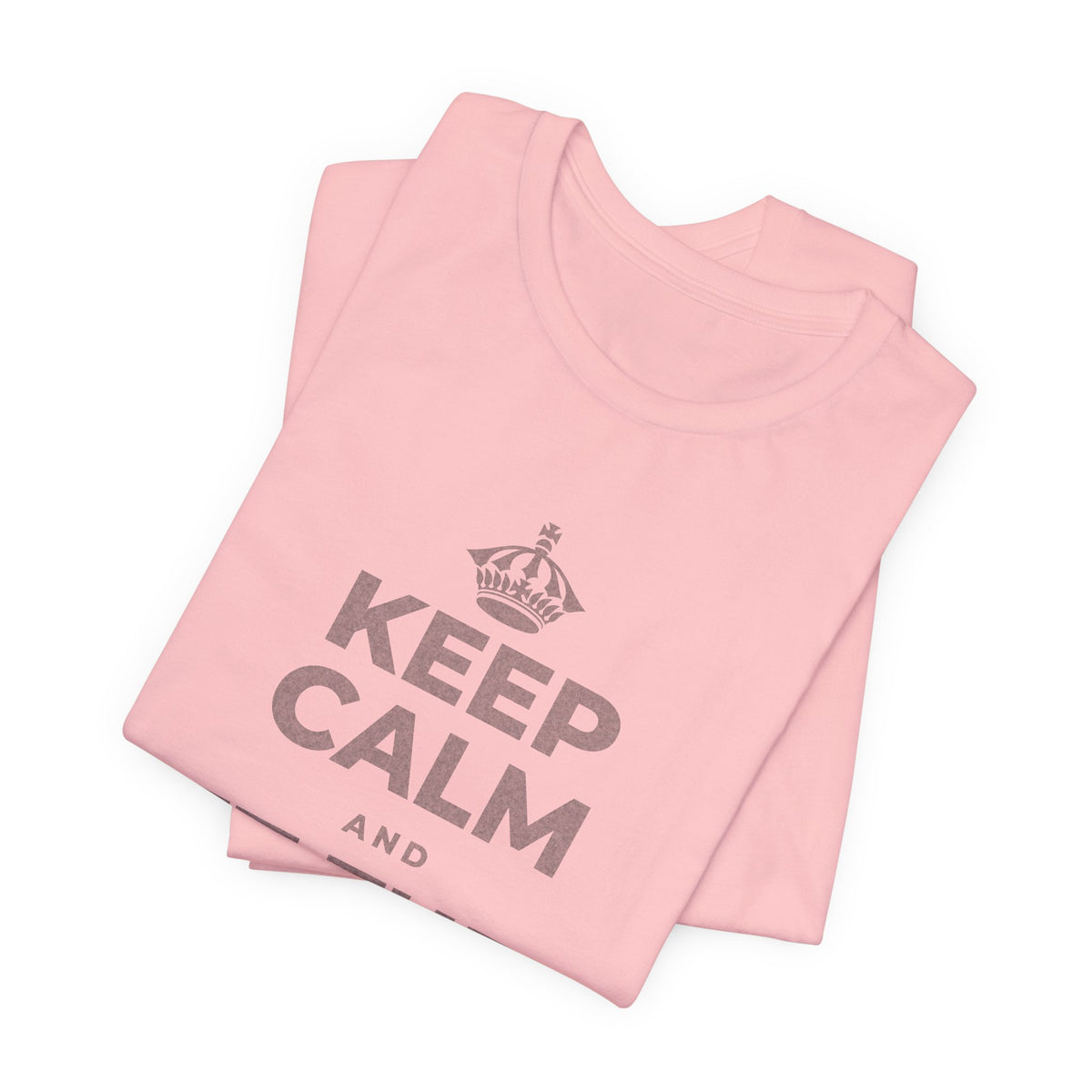 KEEP CALM AND LET THEM LOOK T-Shirt (White–Asphalt)