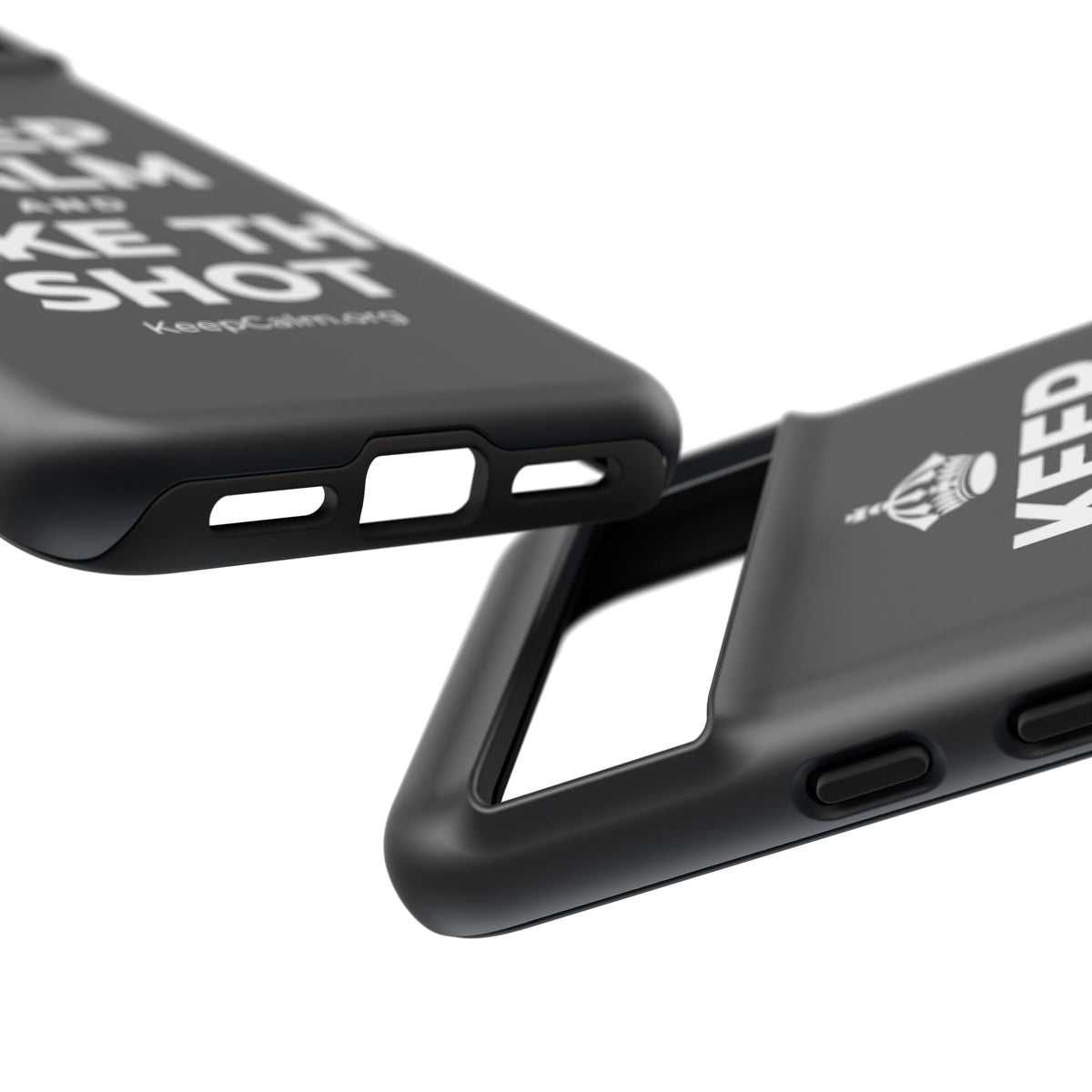 KEEP CALM AND TAKE THE SHOT Phone Case (Dark)