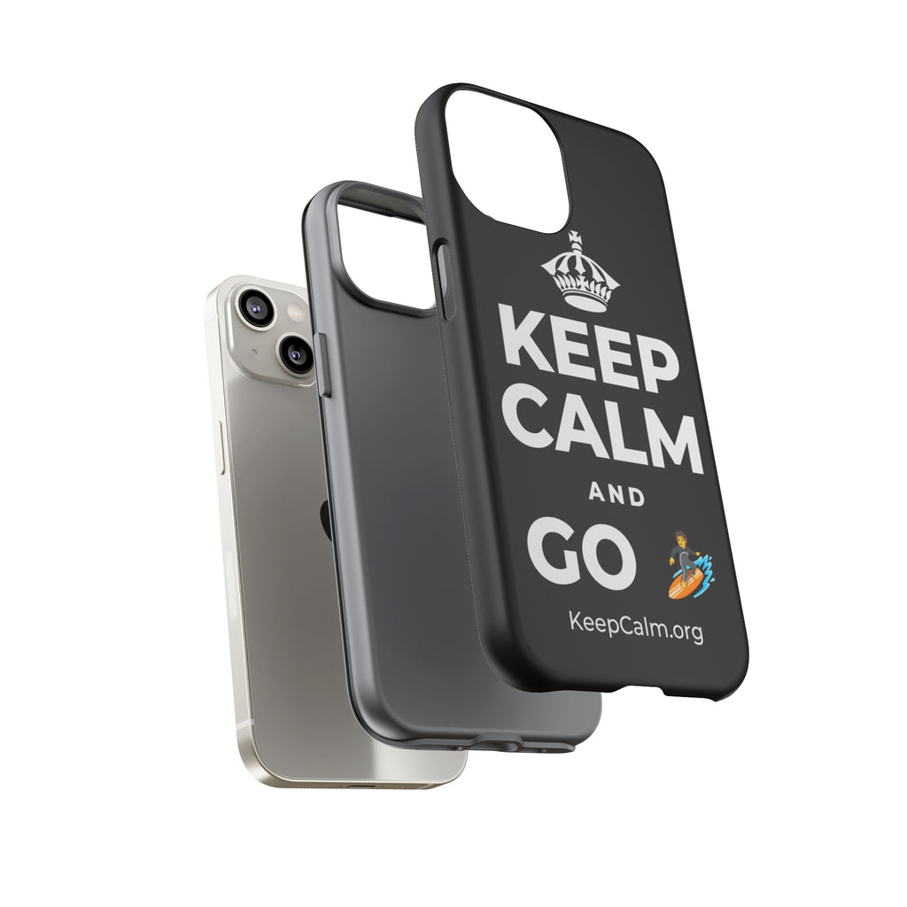 KEEP CALM AND GO 🏄 Phone Case