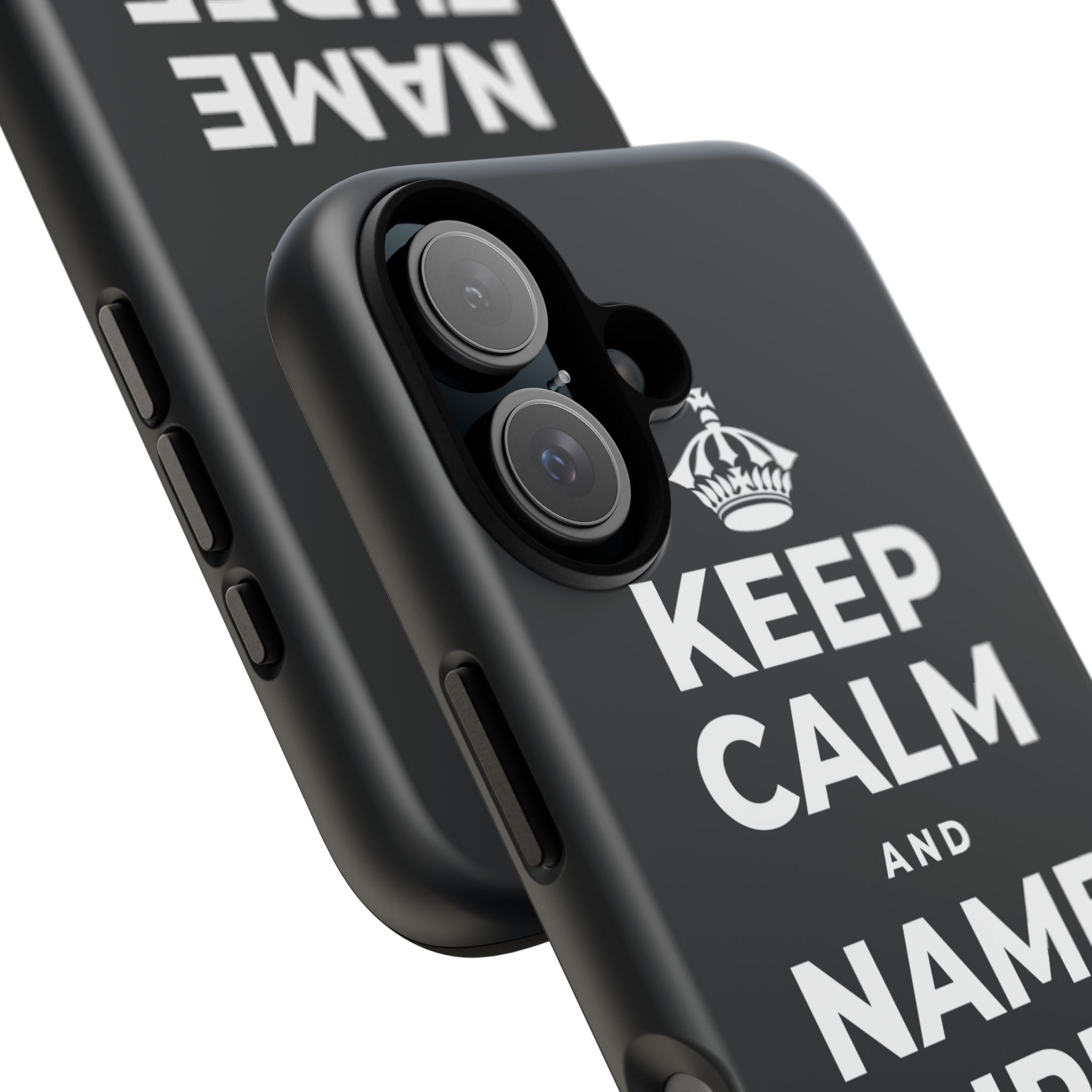 KEEP CALM AND NAME THREE GOOD THINGS Phone Case (Dark)