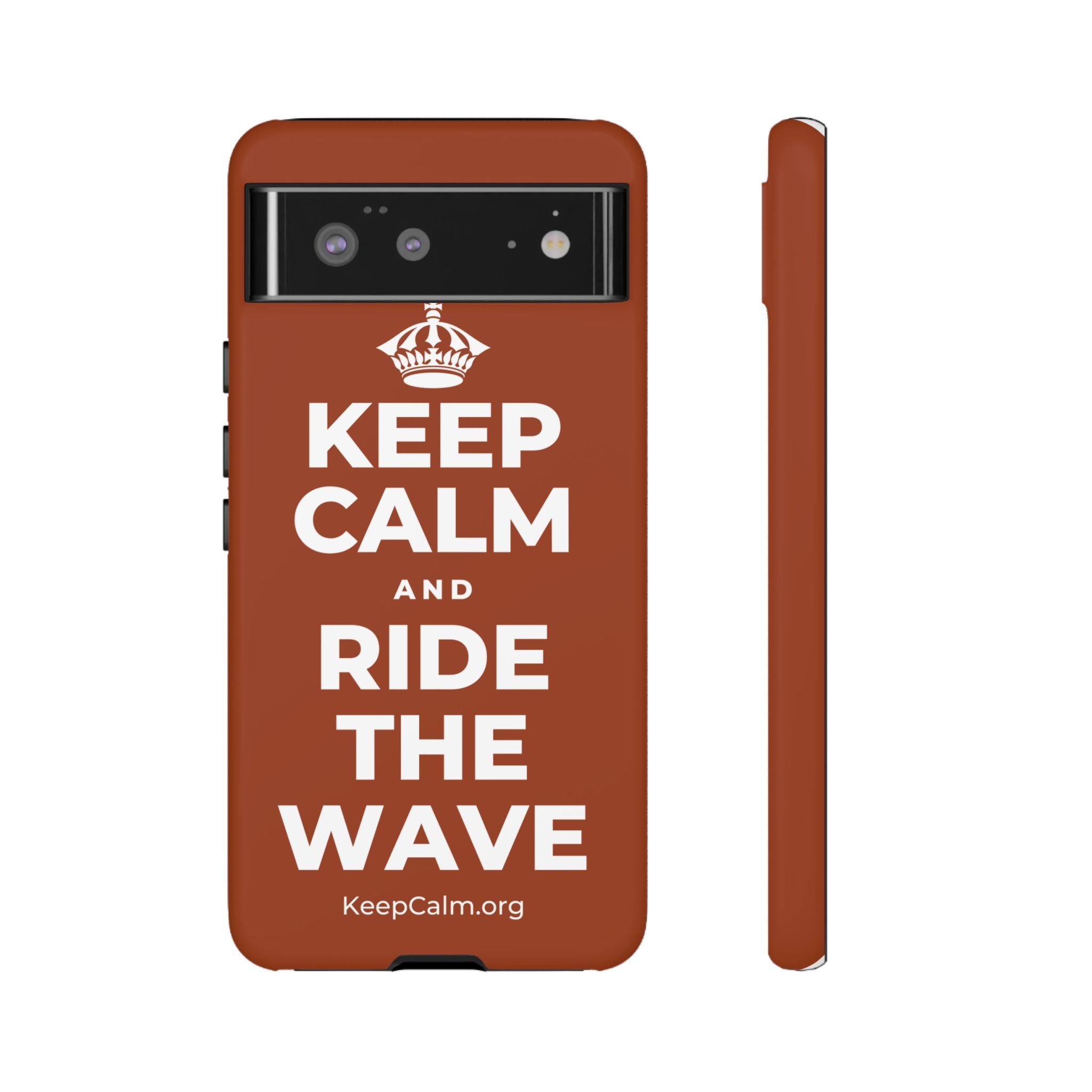 KEEP CALM AND RIDE THE WAVE Phone Case