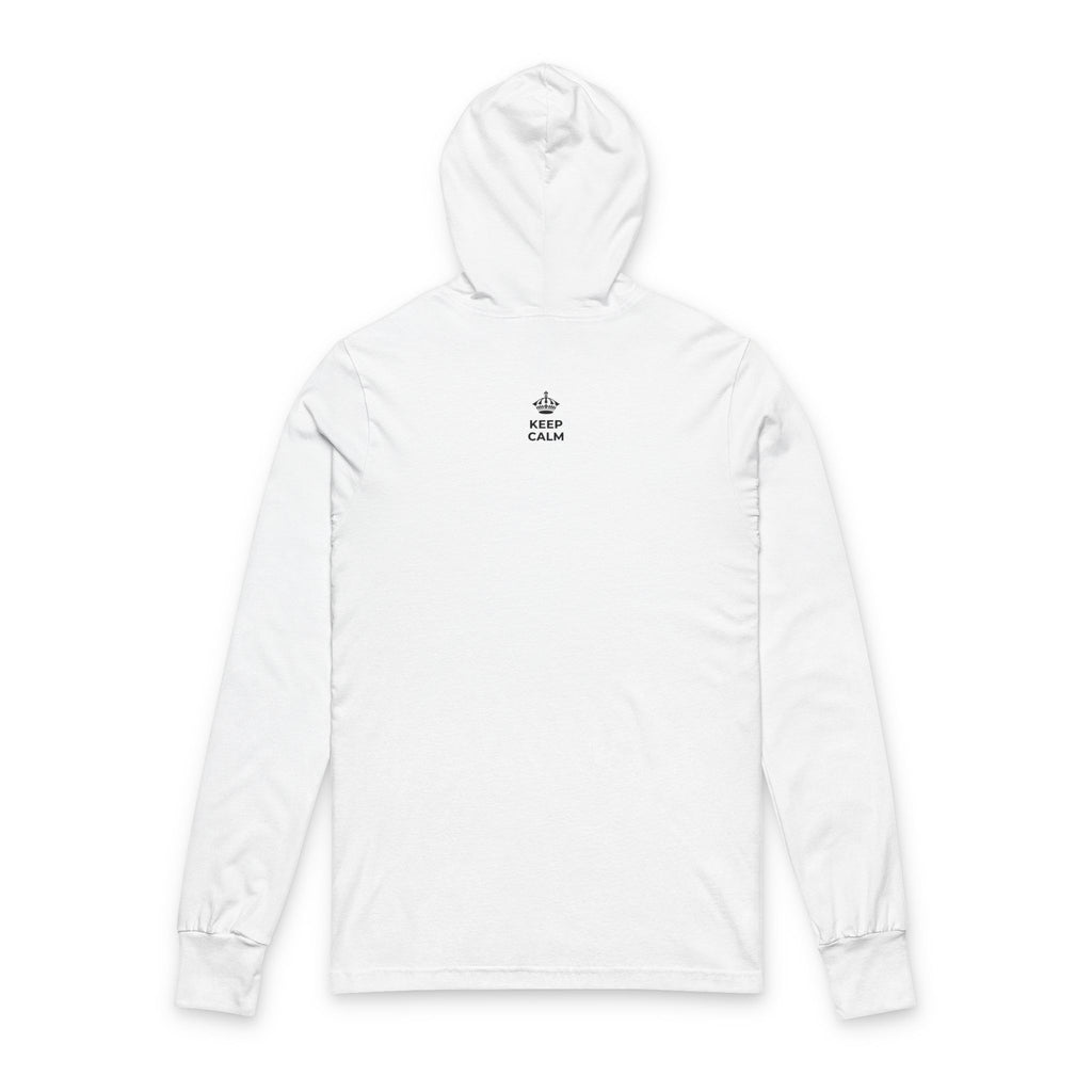KEEP CALM AND RIDE THE WAVE Hooded Long Sleeve Tee