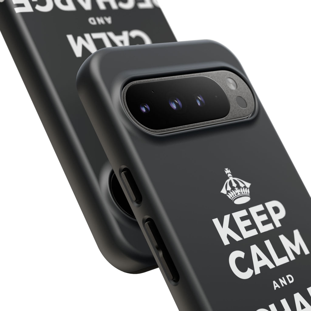 KEEP CALM AND RECHARGE, NO GUILT Phone Case (Dark)