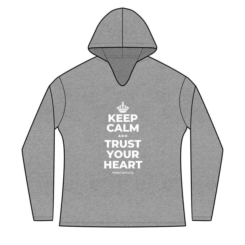 KEEP CALM AND TRUST YOUR HEART Women's Long Sleeve Hoodie