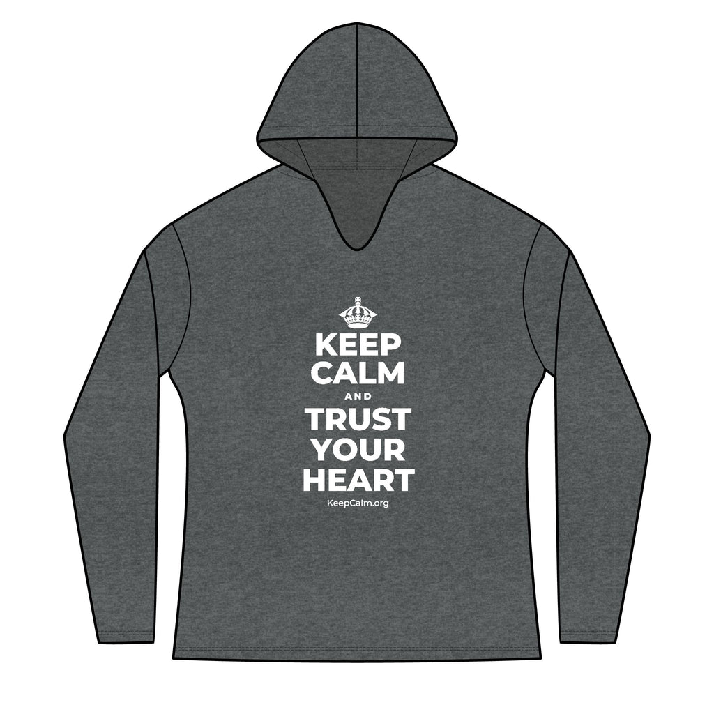 KEEP CALM AND TRUST YOUR HEART Women's Long Sleeve Hoodie