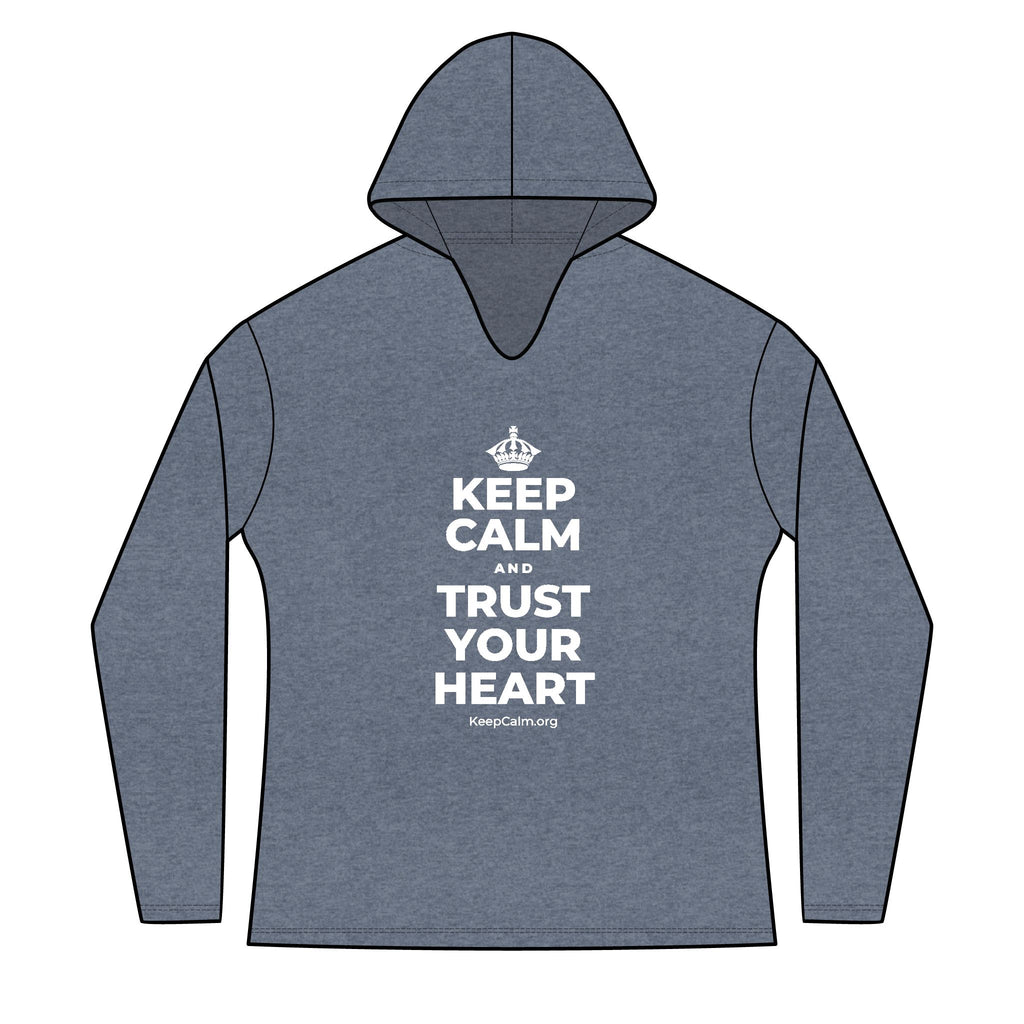 KEEP CALM AND TRUST YOUR HEART Women's Long Sleeve Hoodie