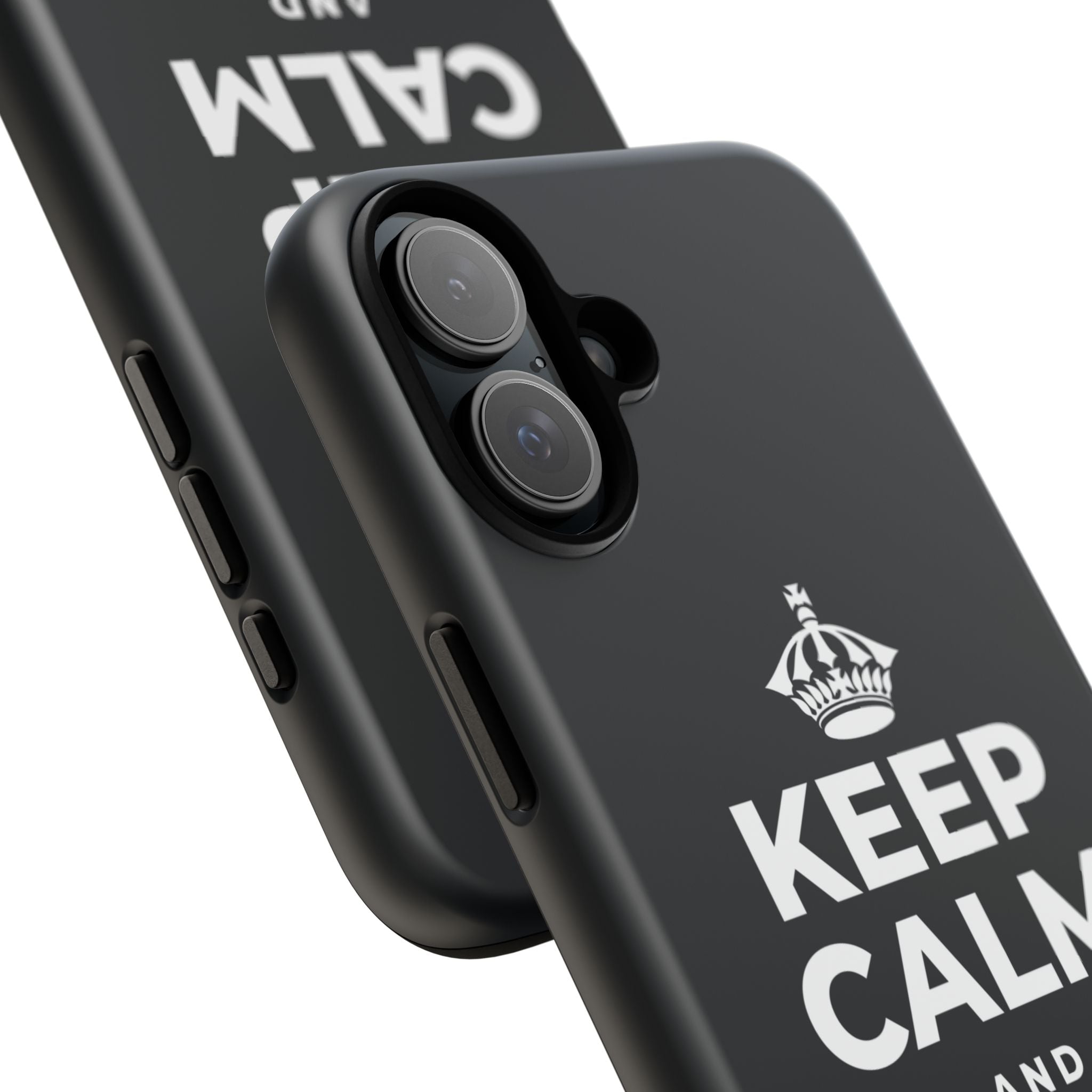KEEP CALM AND BREATHE Phone Case (Dark)