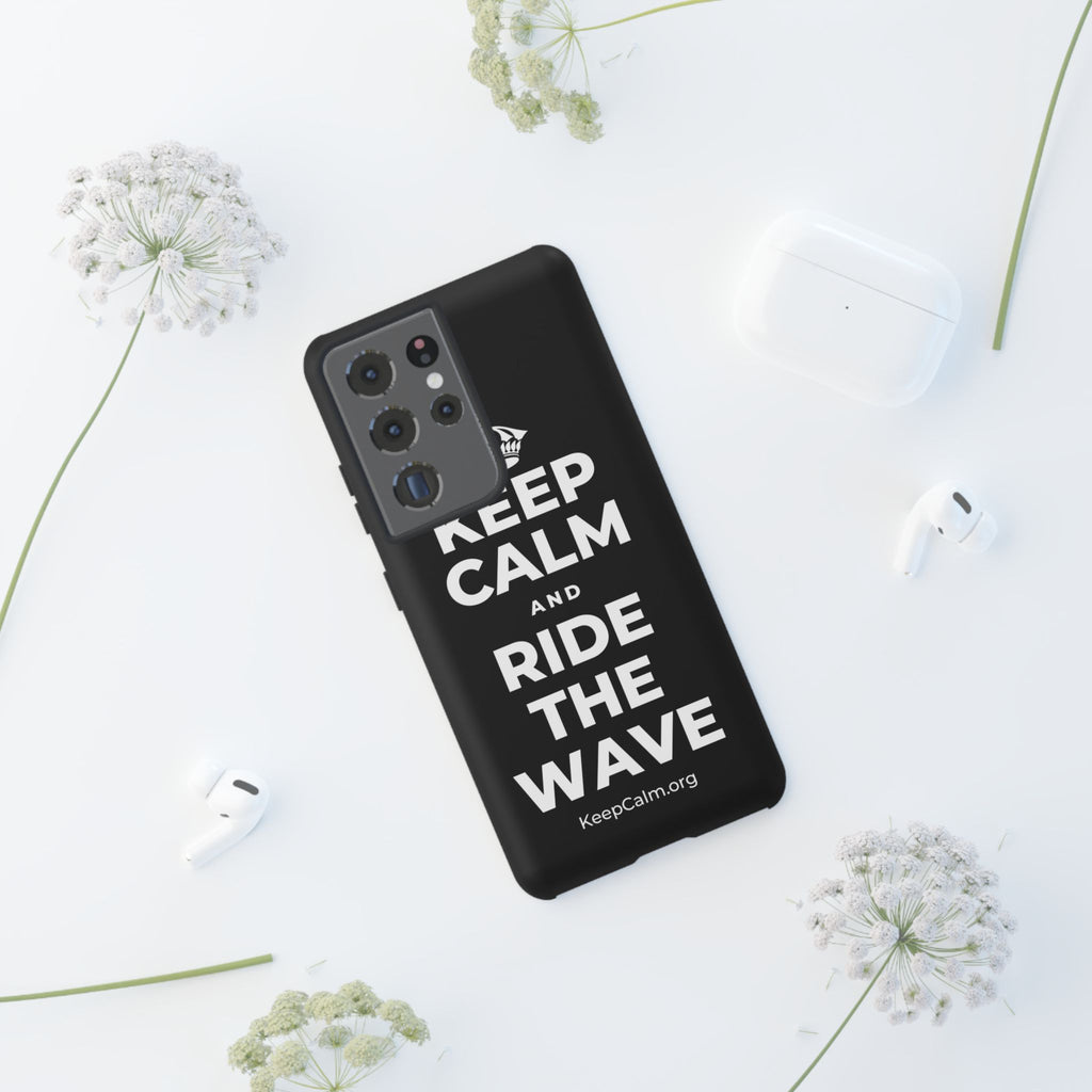 KEEP CALM AND RIDE THE WAVE Phone Case