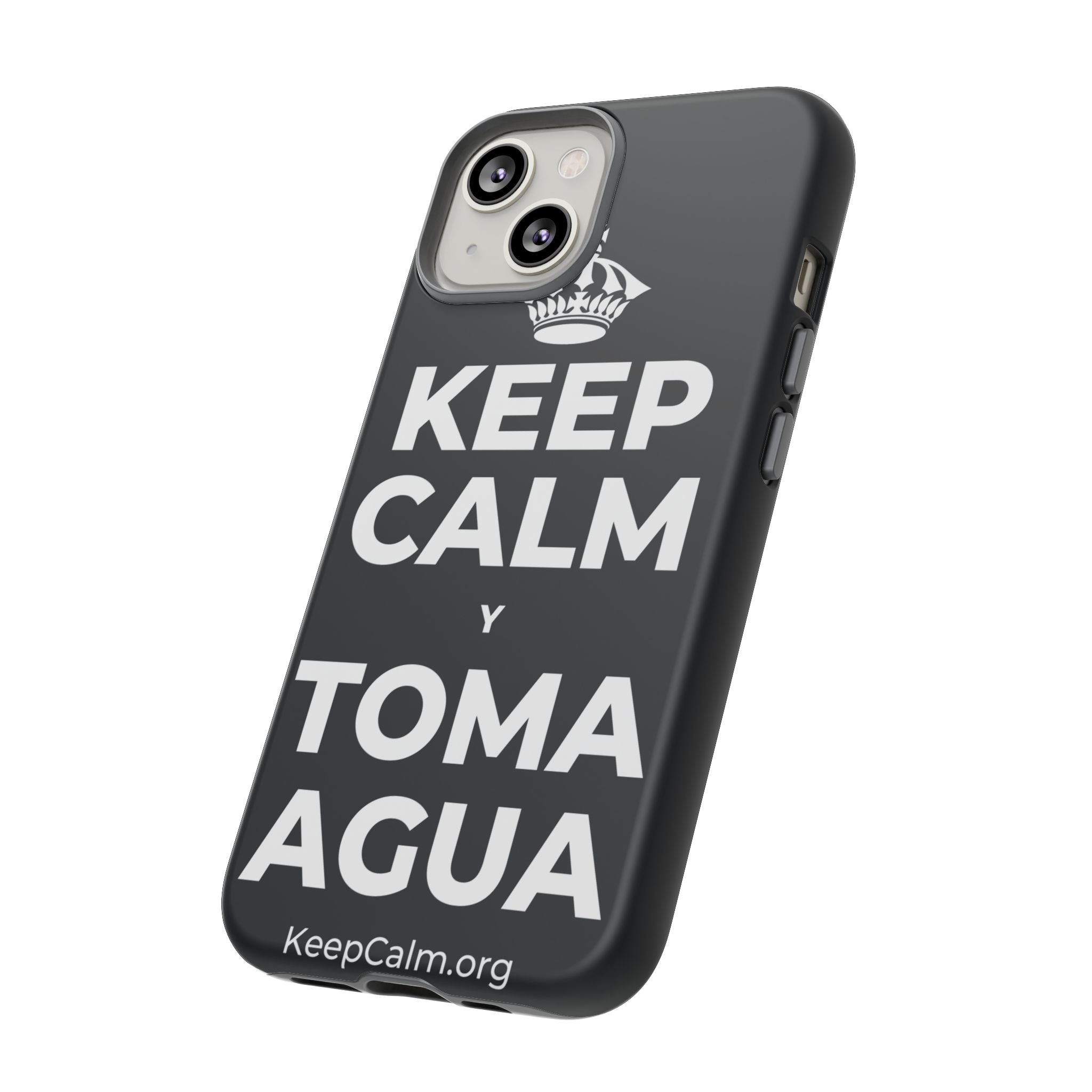 KEEP CALM Y TOMA AGUA Phone Case (Dark)