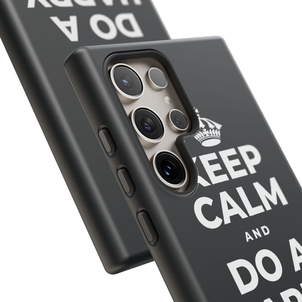 KEEP CALM AND DO A HAPPY LITTLE DANCE Phone Case (Dark)