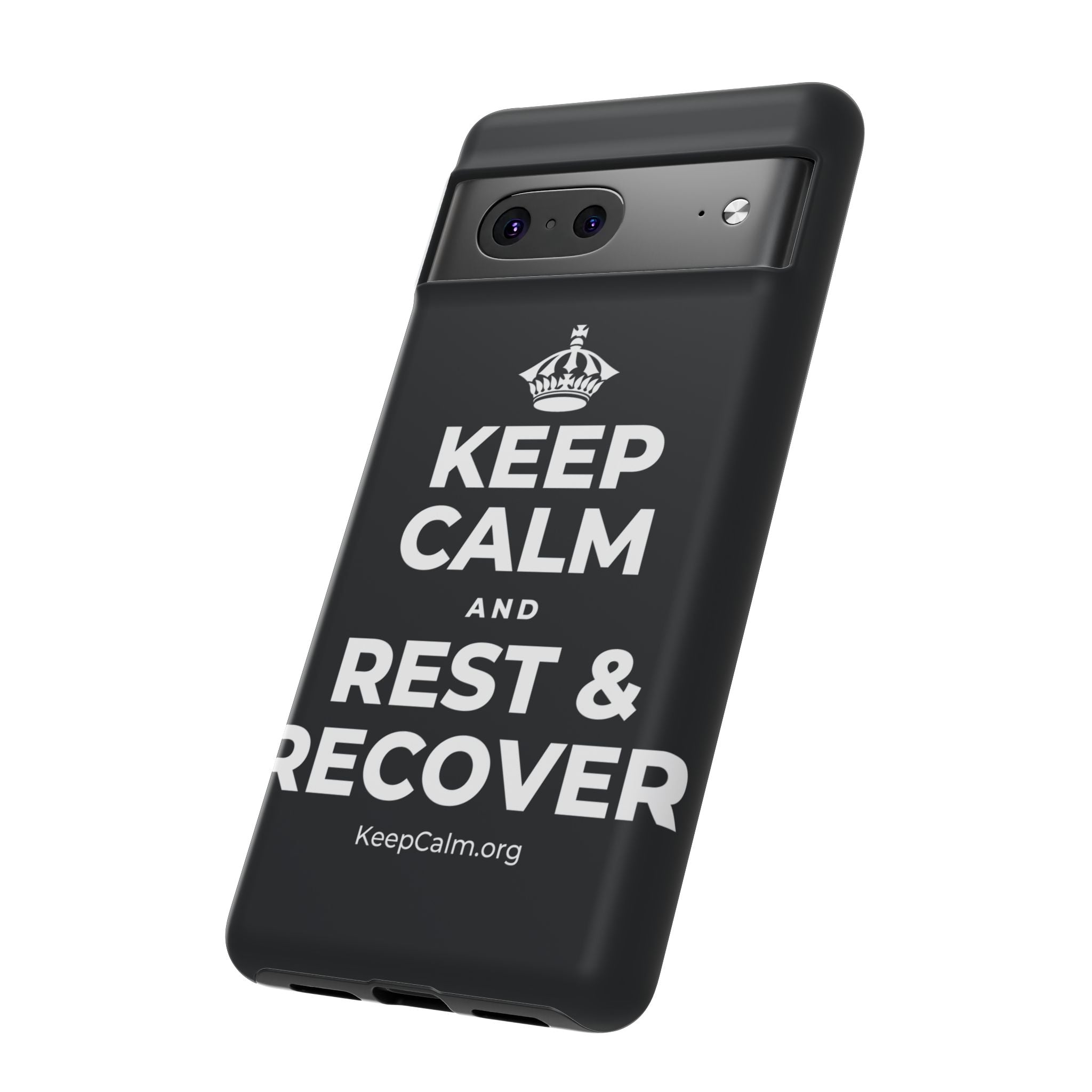 KEEP CALM AND REST & RECOVER Phone Case (Dark)