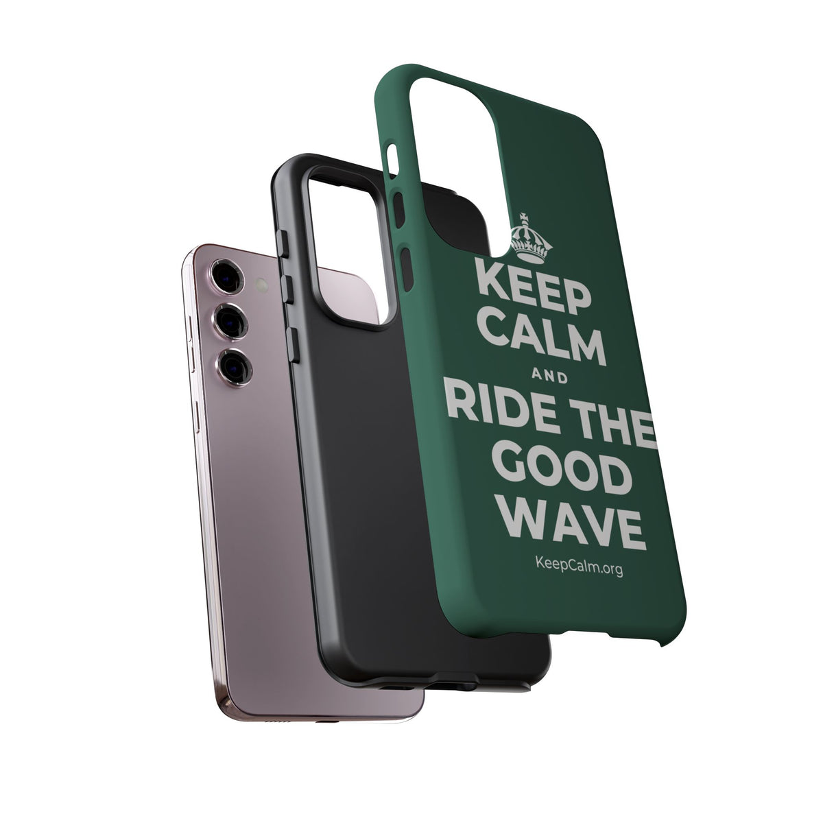KEEP CALM AND RIDE THE GOOD WAVE Phone Case