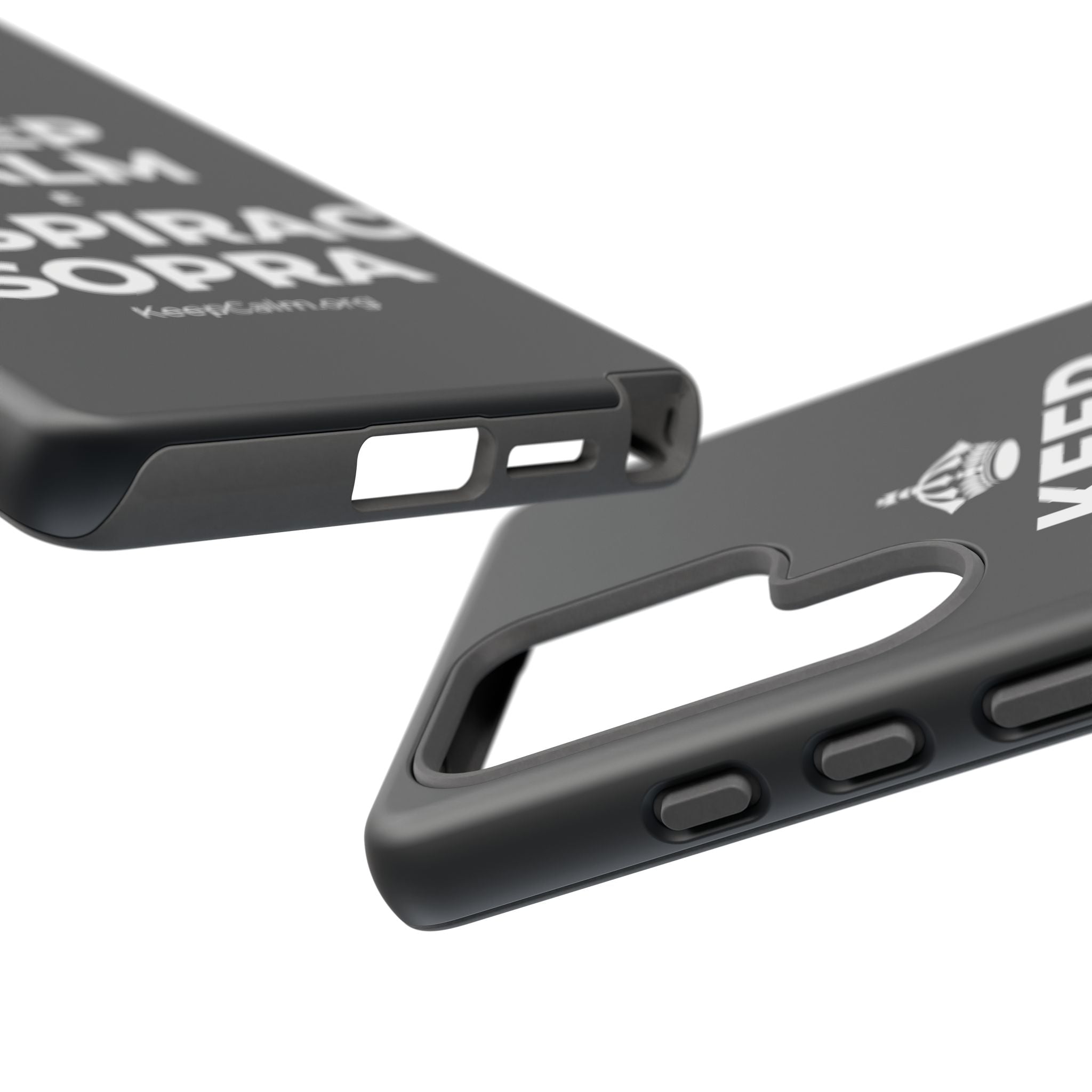 KEEP CALM E RESPIRACI SOPRA Phone Case (Dark)