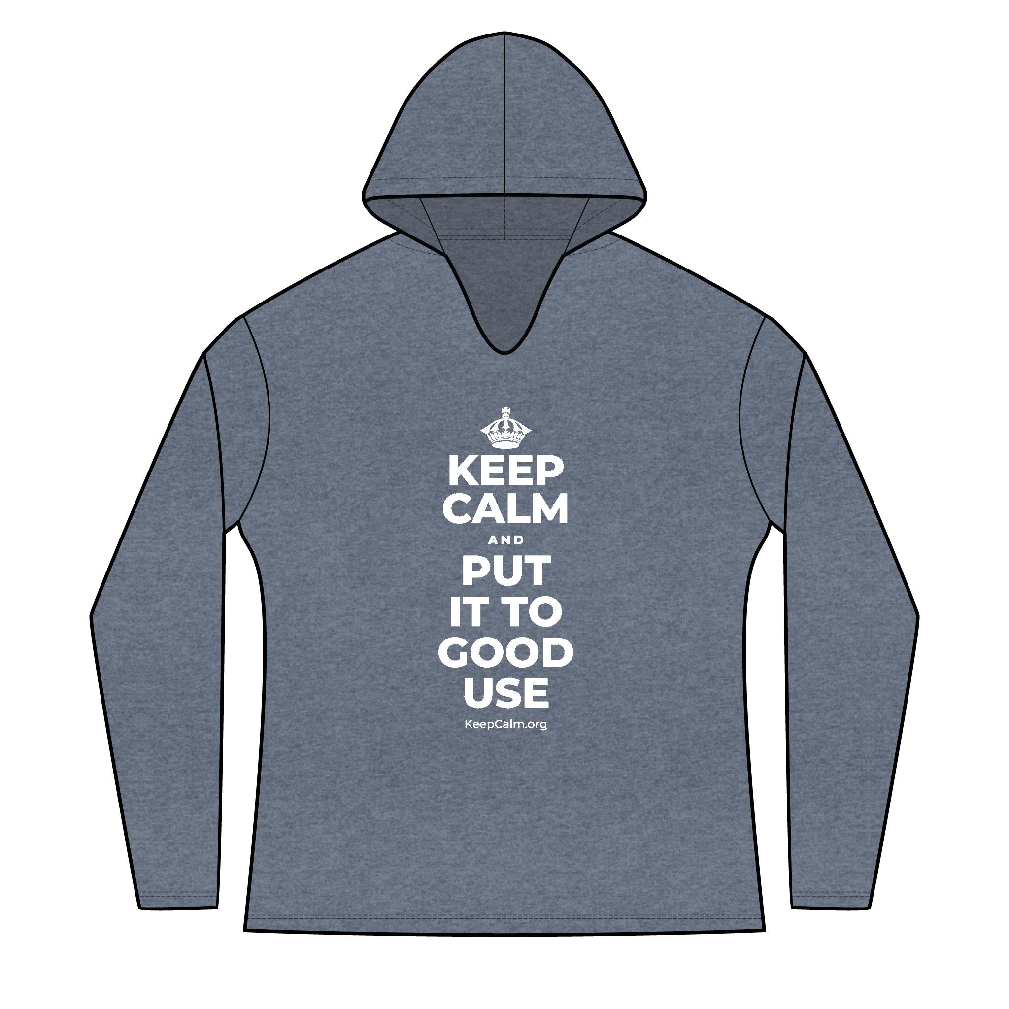KEEP CALM AND PUT IT TO GOOD USE Women's Long Sleeve Hoodie