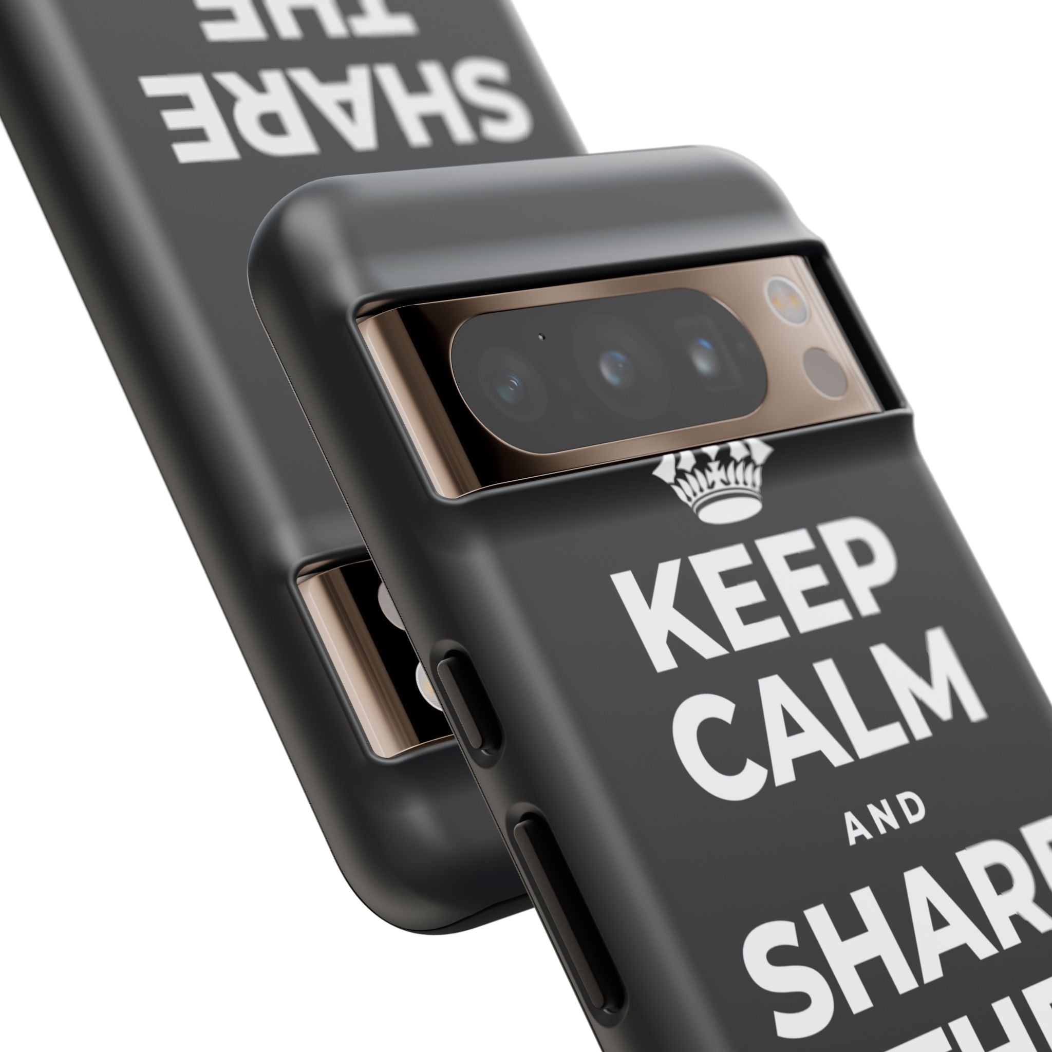 KEEP CALM AND SHARE THE GOOD NEWS Phone Case (Dark)