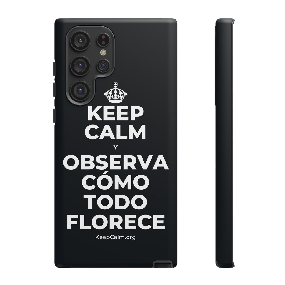 KEEP CALM Y OBSERVA CÓMO TODO FLORECE Phone Case (Dark)