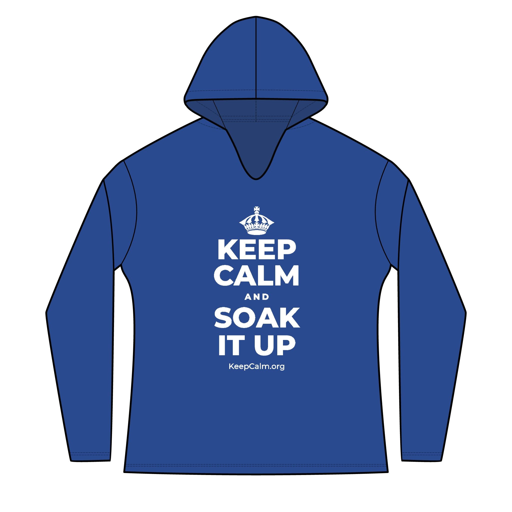 KEEP CALM AND SOAK IT UP Women's Long Sleeve Hoodie