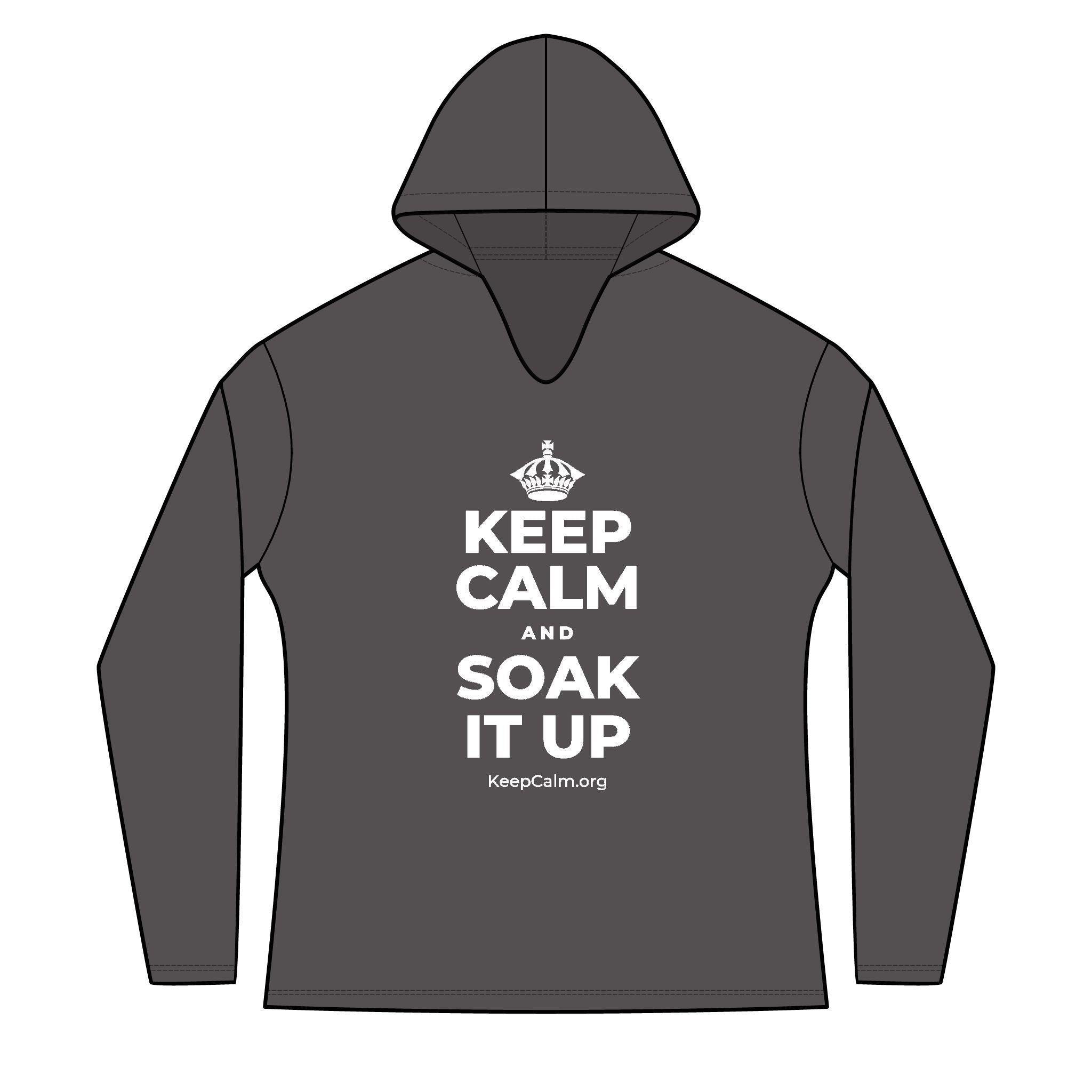 KEEP CALM AND SOAK IT UP Women's Long Sleeve Hoodie