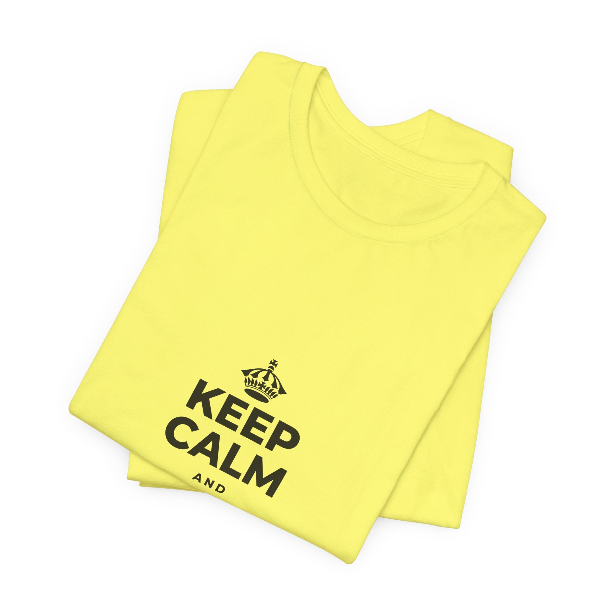 KEEP CALM AND STAY UNBOTHERED T-Shirt (Soft Cream–Heather Mauve)
