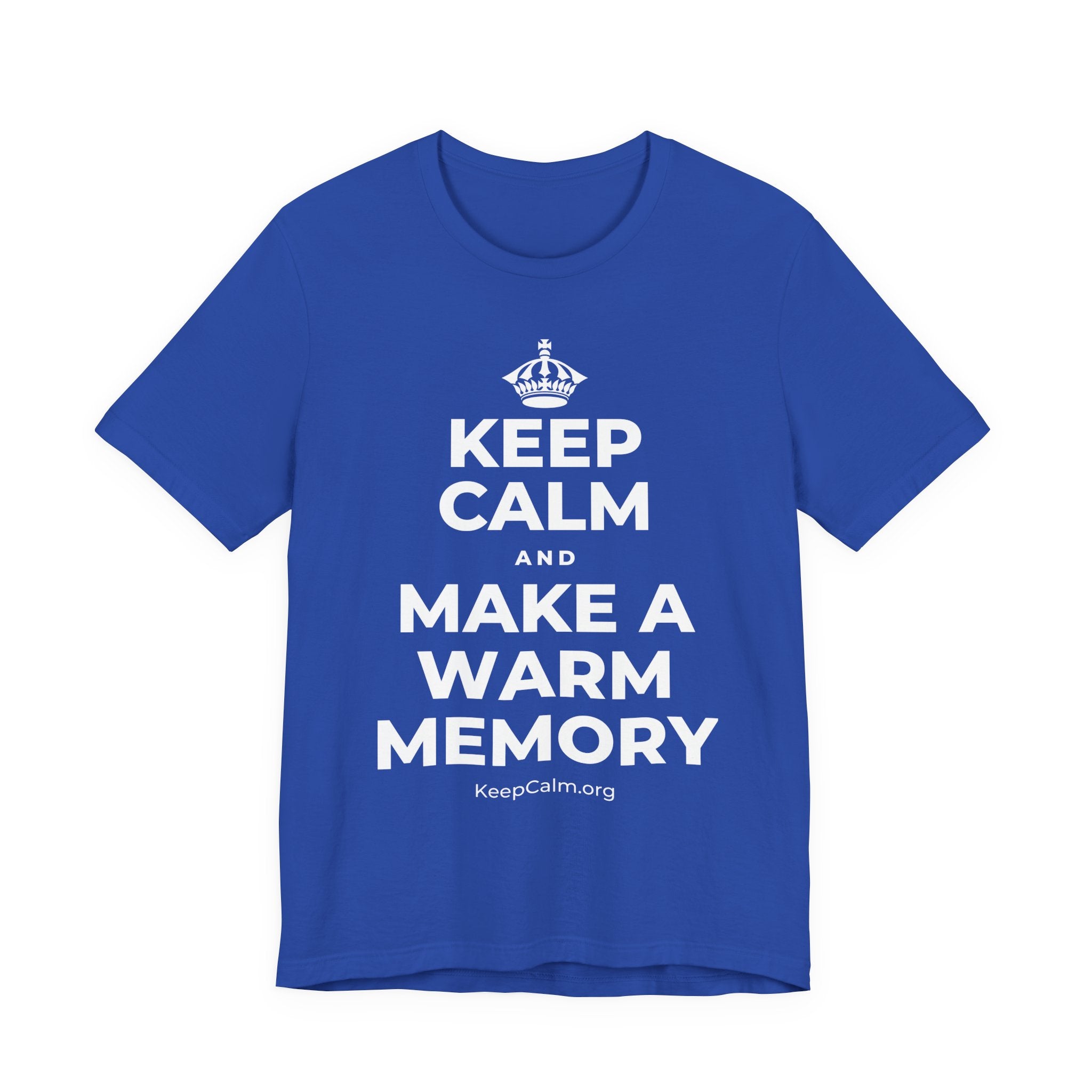 KEEP CALM AND MAKE A WARM MEMORY T-Shirt (Soft Cream–Heather Mauve)