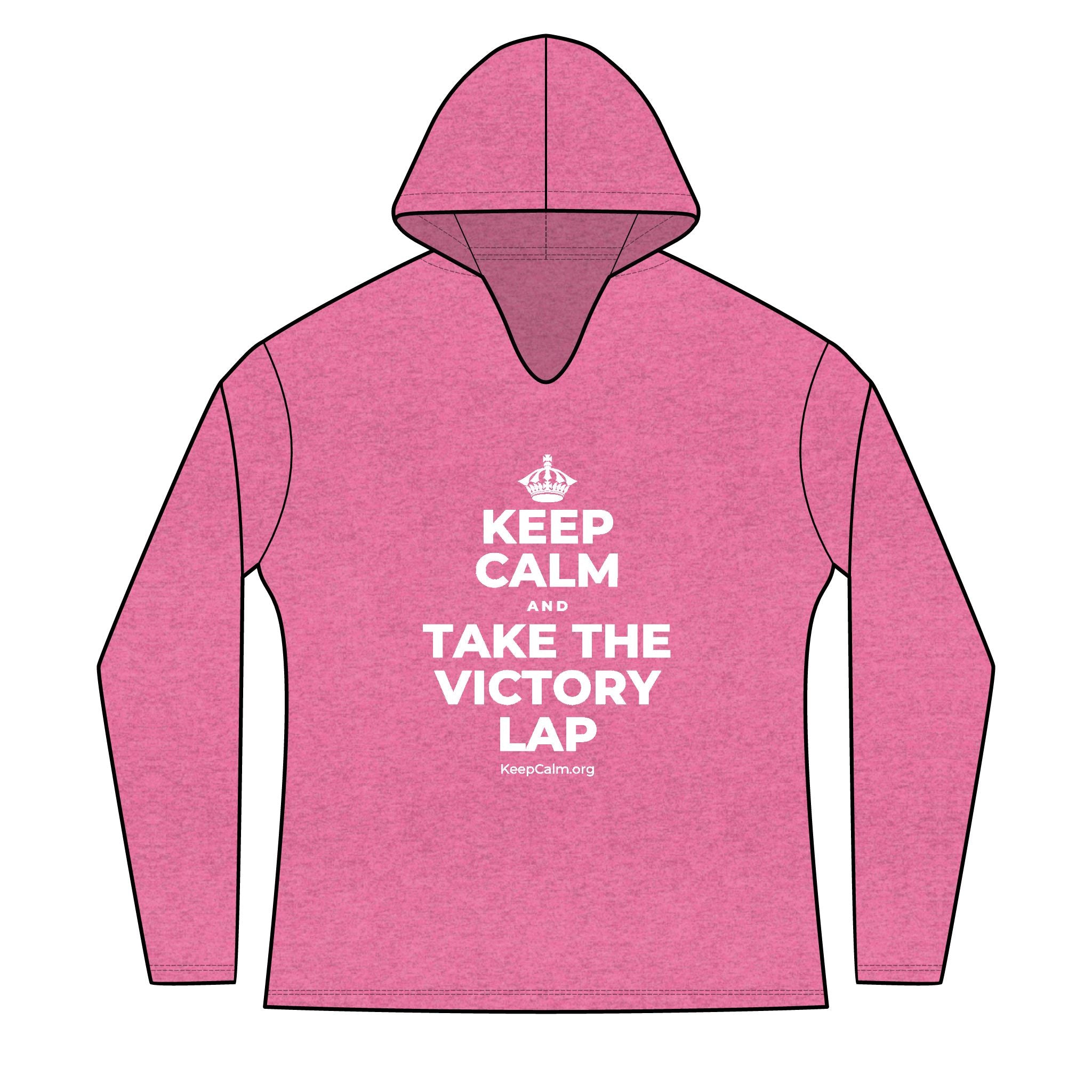 KEEP CALM AND TAKE THE VICTORY LAP Women's Long Sleeve Hoodie