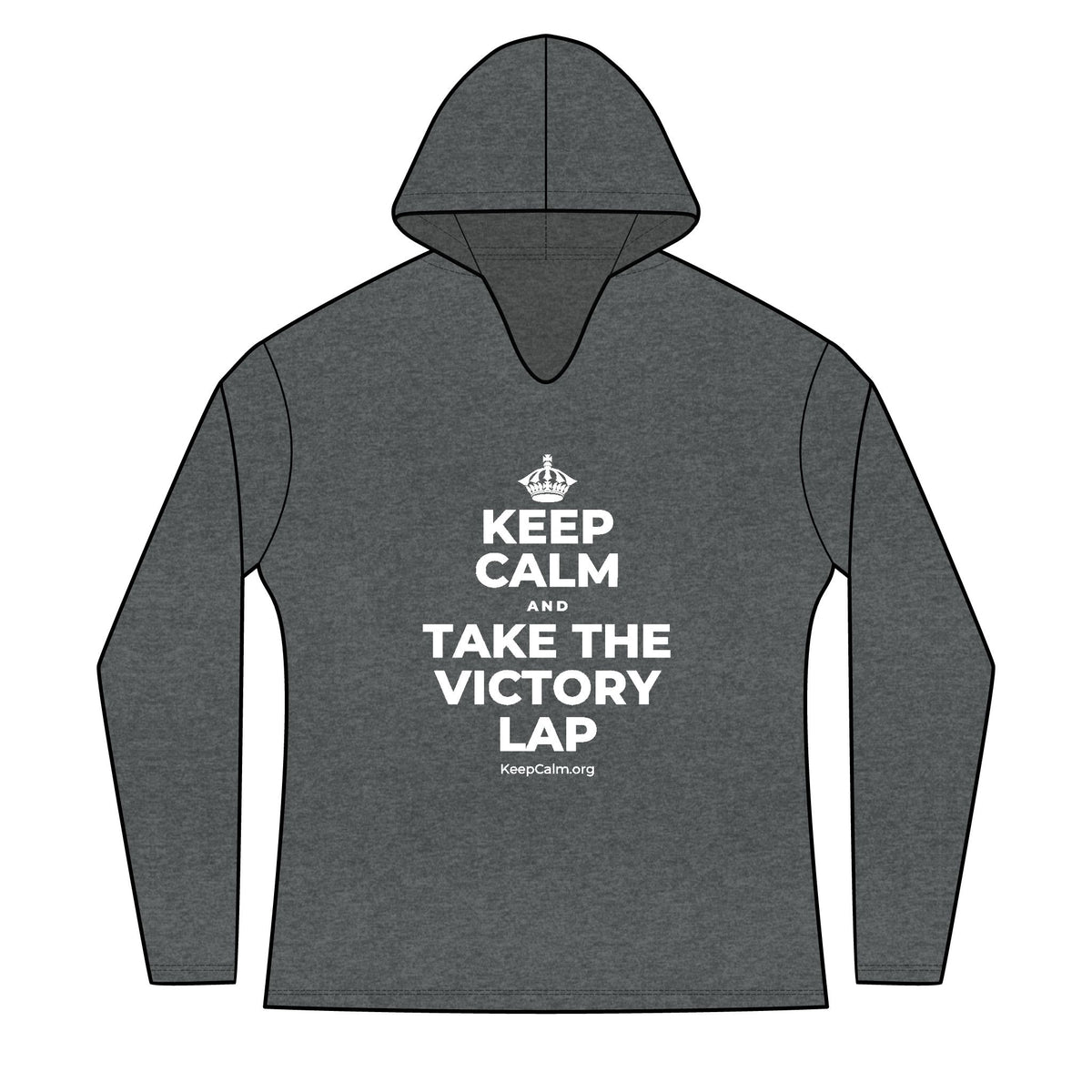 KEEP CALM AND TAKE THE VICTORY LAP Women's Long Sleeve Hoodie