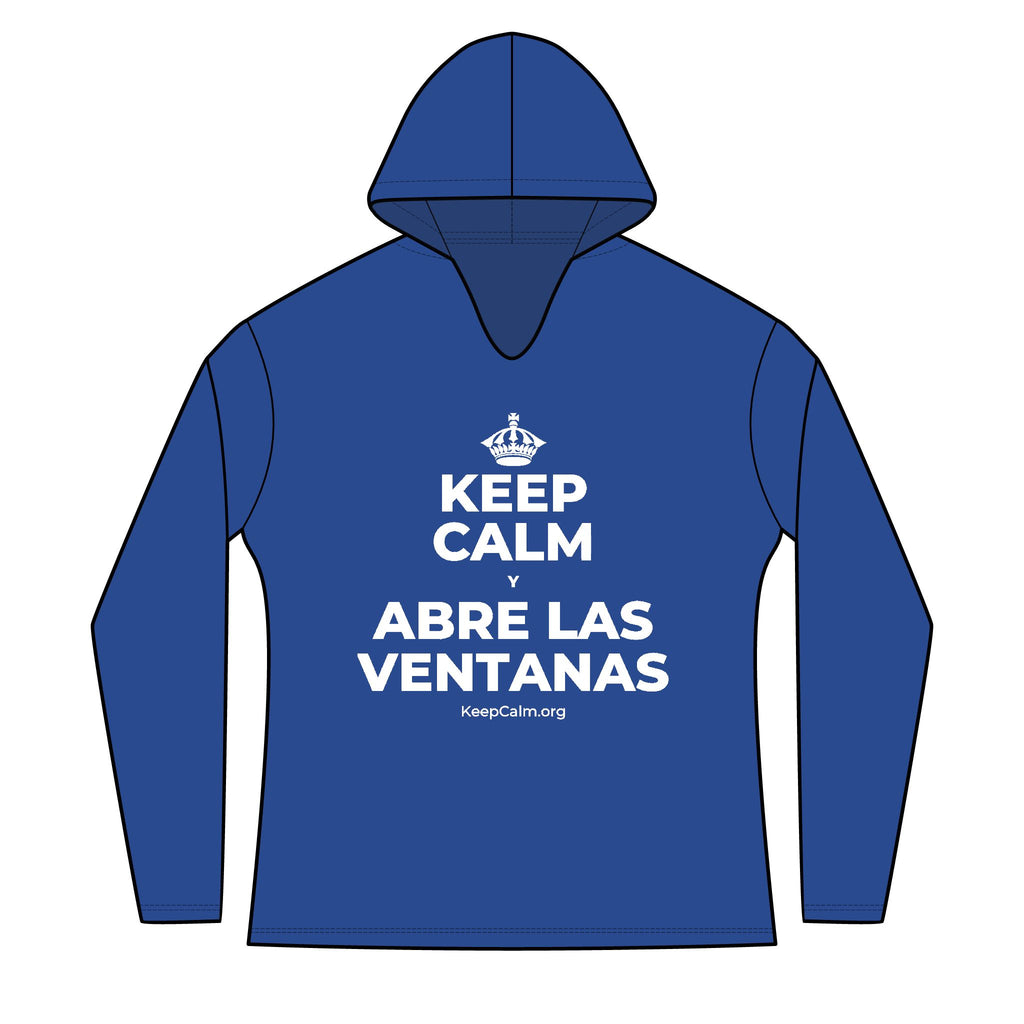 KEEP CALM Y ABRE LAS VENTANAS Women's Long Sleeve Hoodie