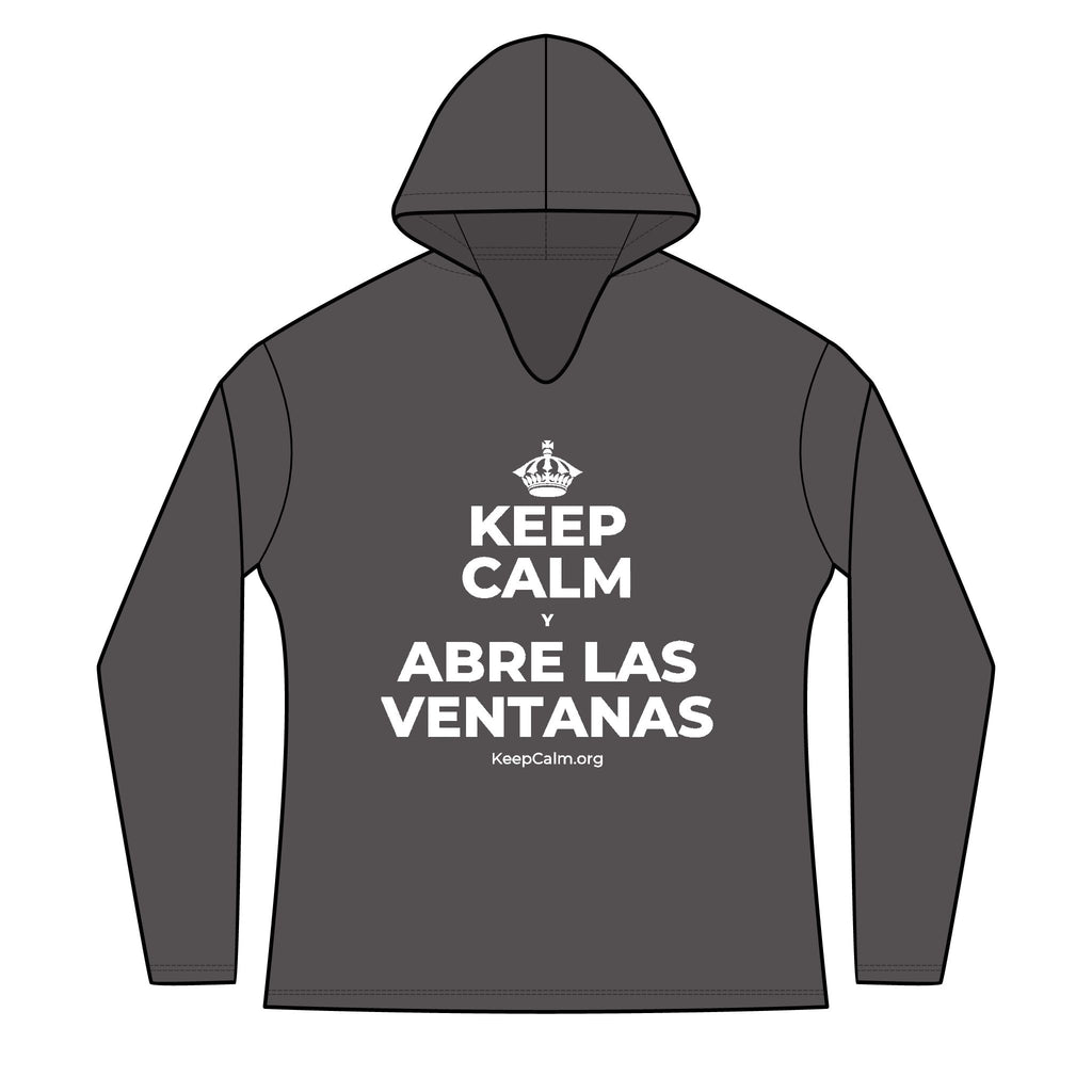 KEEP CALM Y ABRE LAS VENTANAS Women's Long Sleeve Hoodie