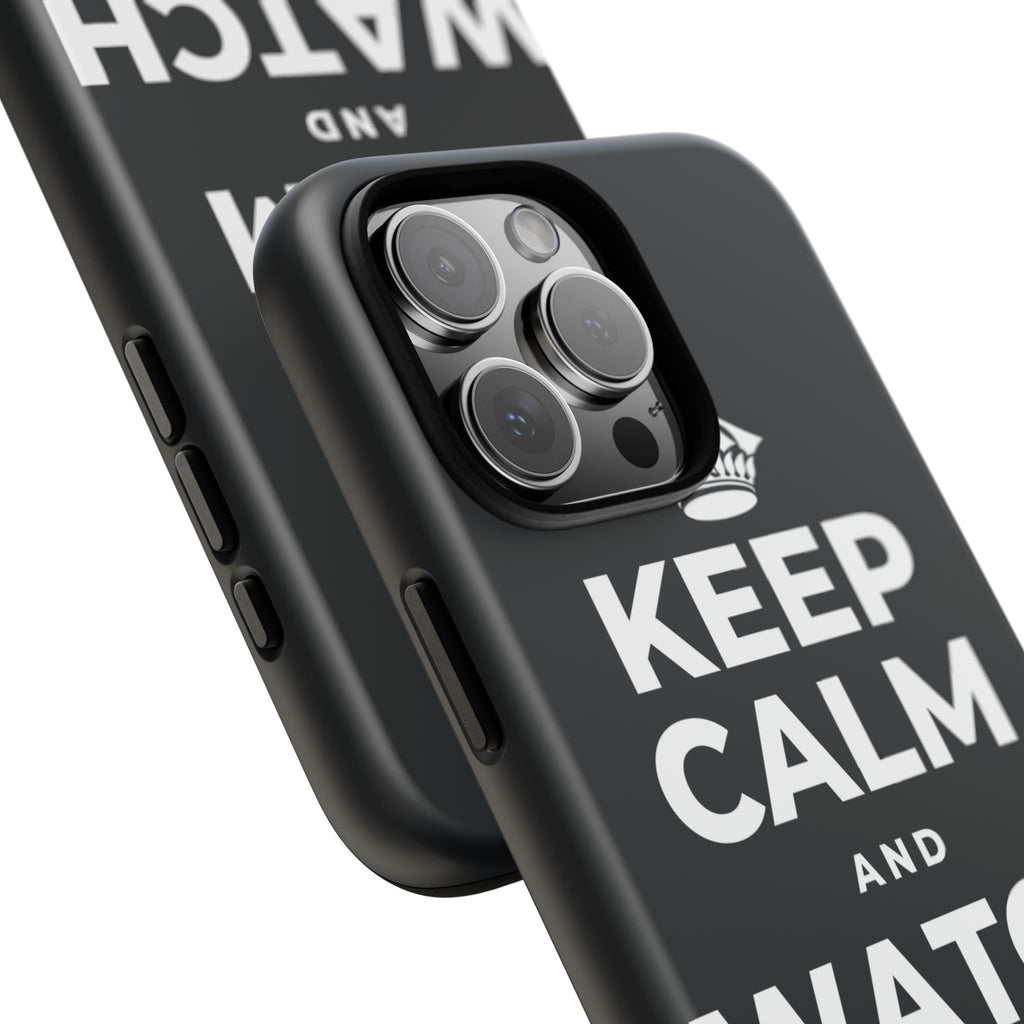 KEEP CALM AND WATCH THE CLOUDS Phone Case (Dark)