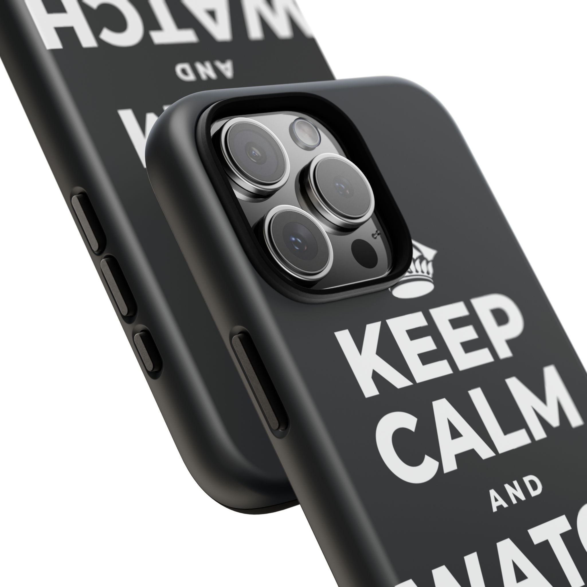 KEEP CALM AND WATCH THE CLOUDS Phone Case (Dark)