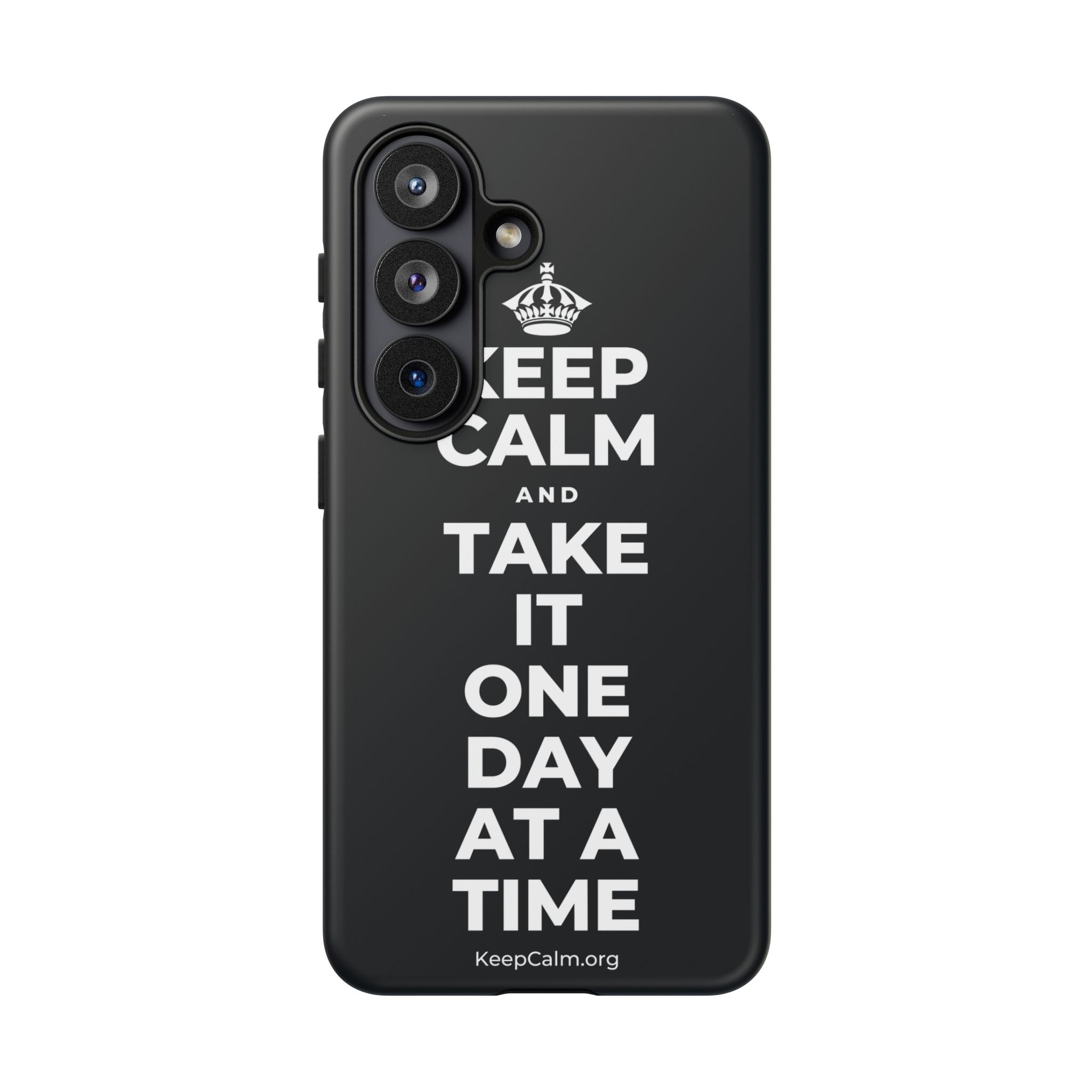 KEEP CALM AND TAKE IT ONE DAY AT A TIME Phone Case (Dark)