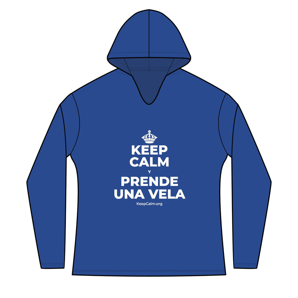 KEEP CALM Y PRENDE UNA VELA Women's Long Sleeve Hoodie