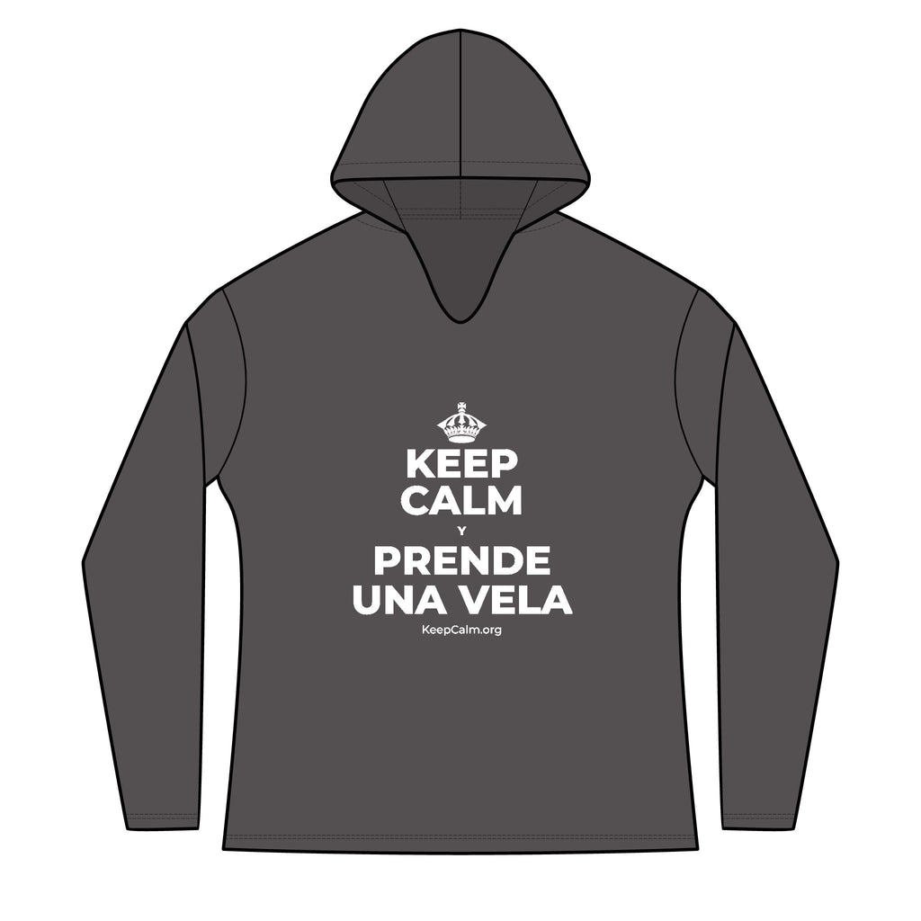 KEEP CALM Y PRENDE UNA VELA Women's Long Sleeve Hoodie