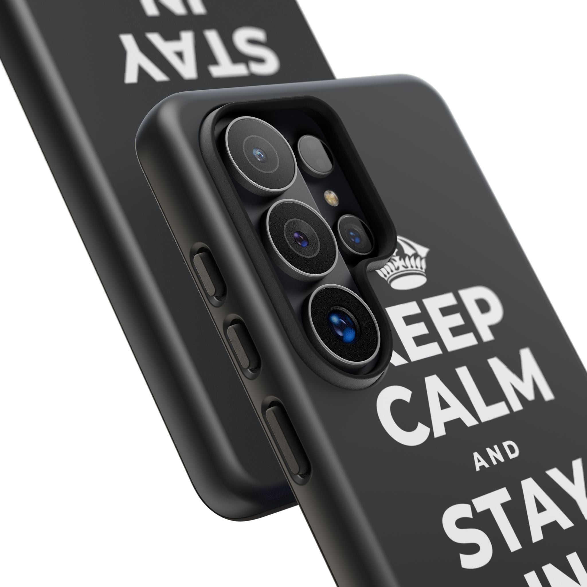 KEEP CALM AND STAY IN AND REST Phone Case (Dark)
