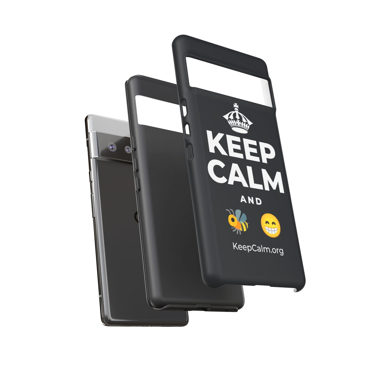 KEEP CALM AND BEE HAPPY Phone Case (Dark)
