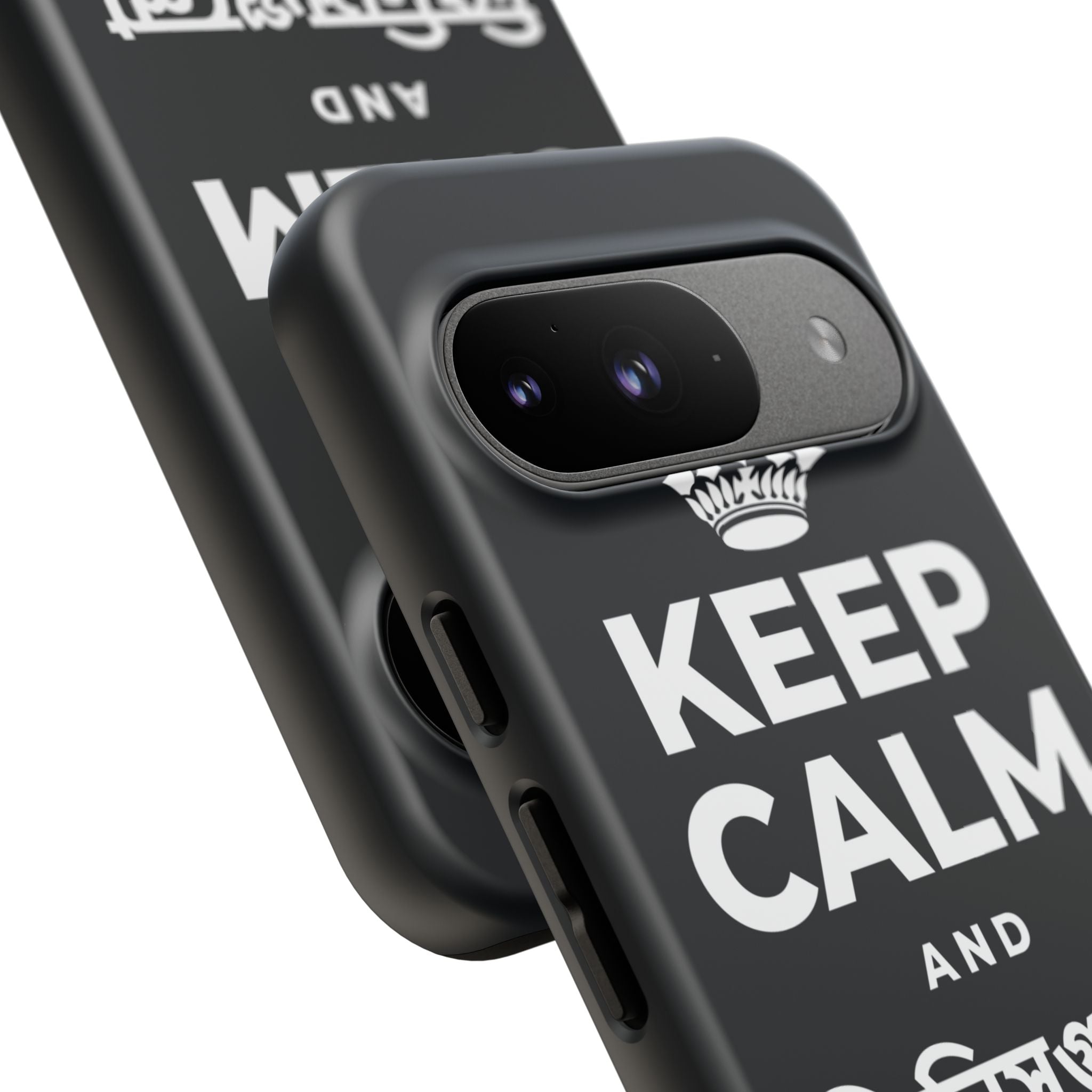 KEEP CALM AND জিনিসগুলো ঝরে যেতে দাও Phone Case (Dark)