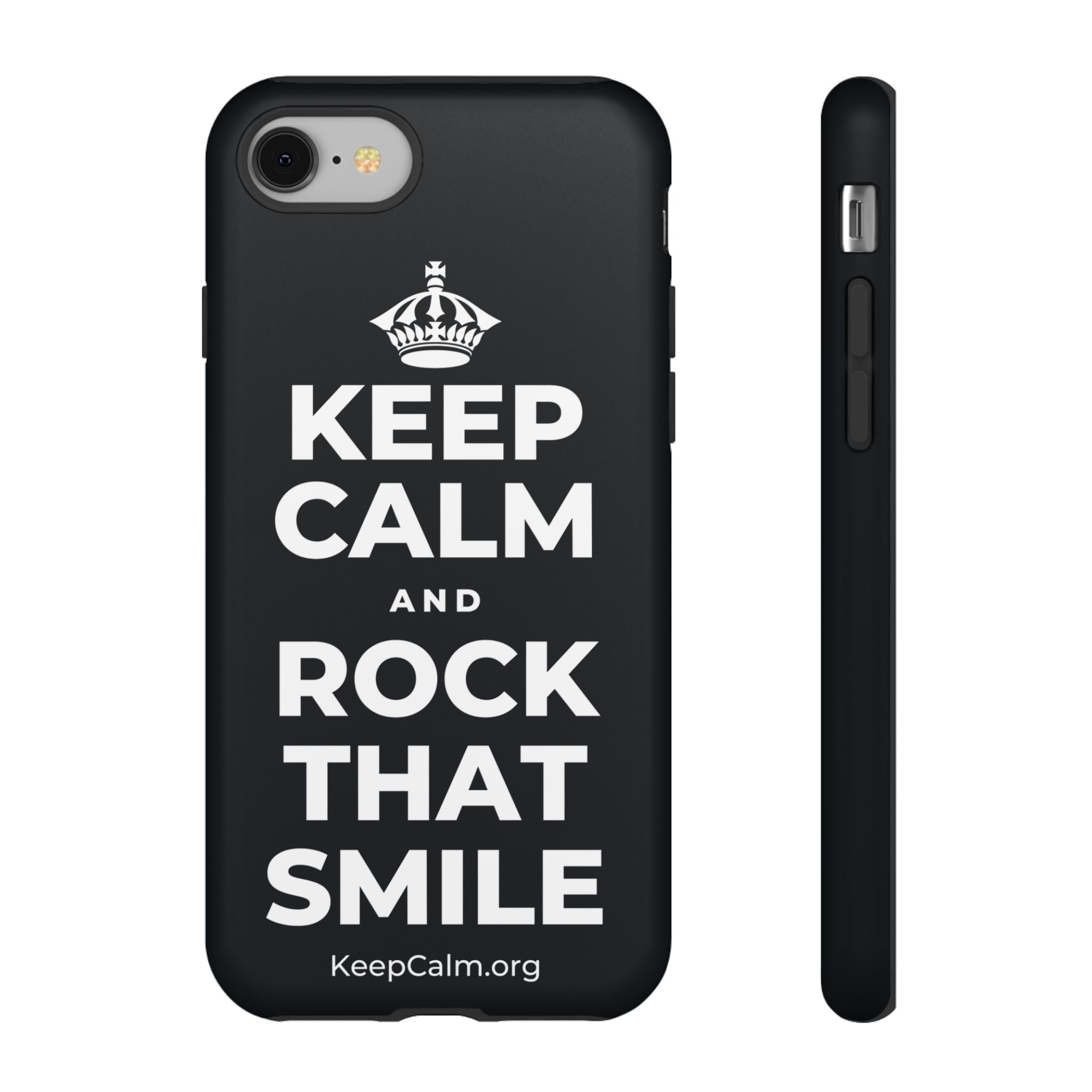 KEEP CALM AND ROCK THAT SMILE Phone Case (Dark)