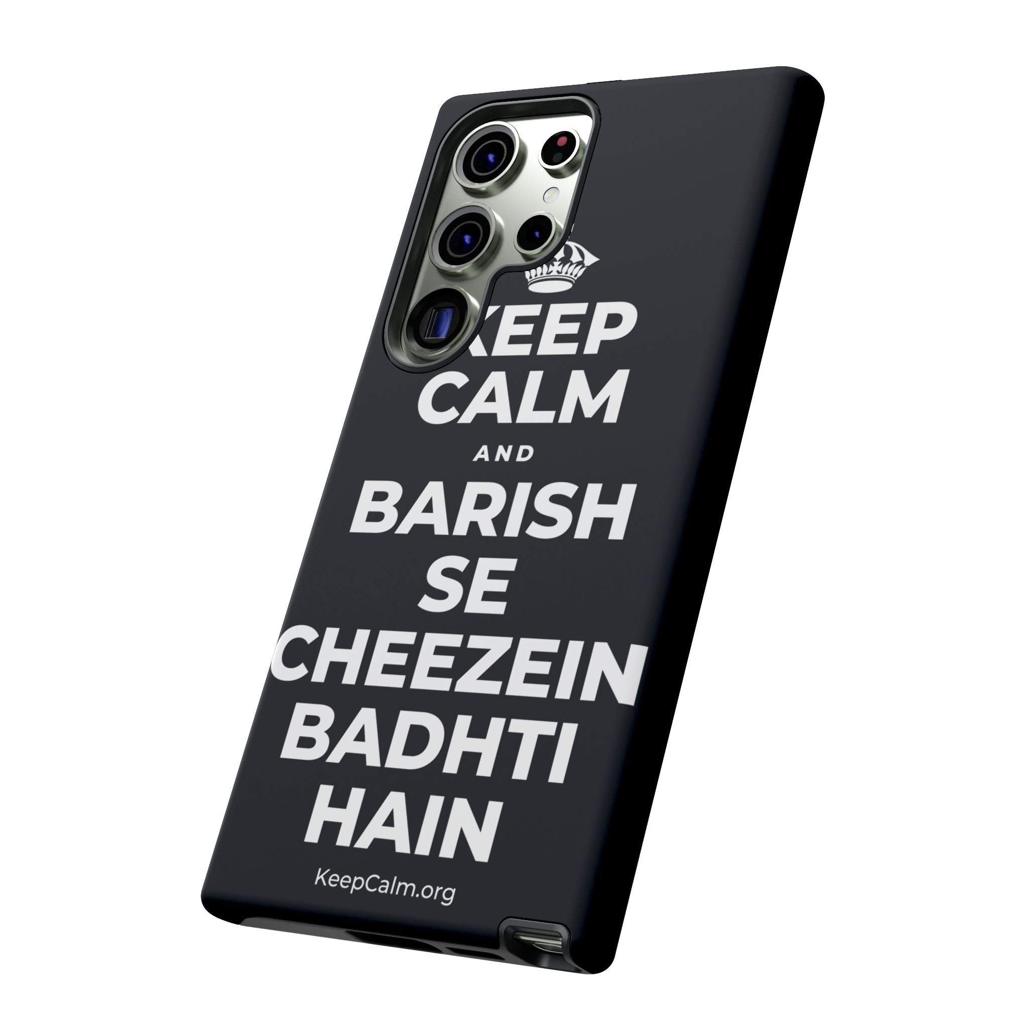 KEEP CALM AND BARISH SE CHEEZEIN BADHTI HAIN Phone Case (Dark)