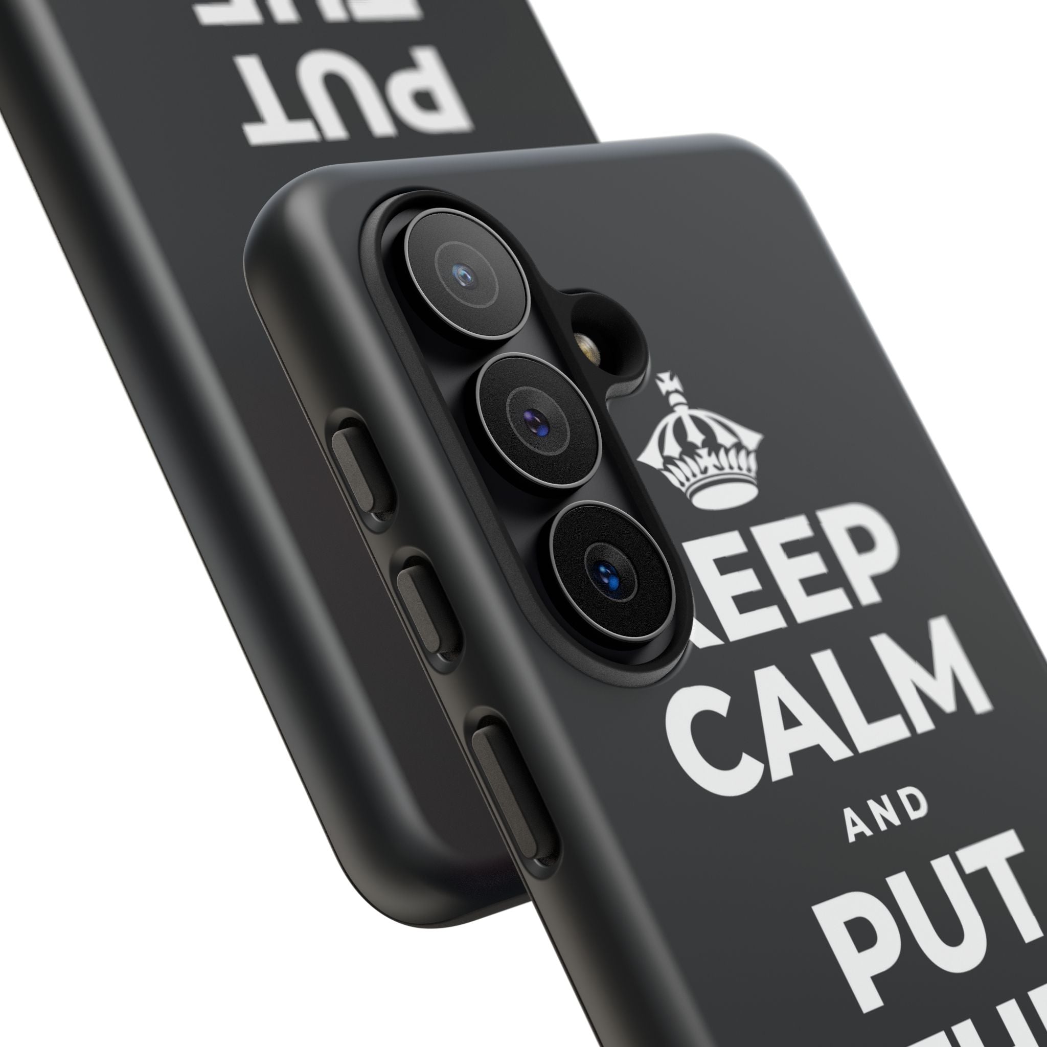 KEEP CALM AND PUT THE PHONE DOWN Phone Case (Dark)