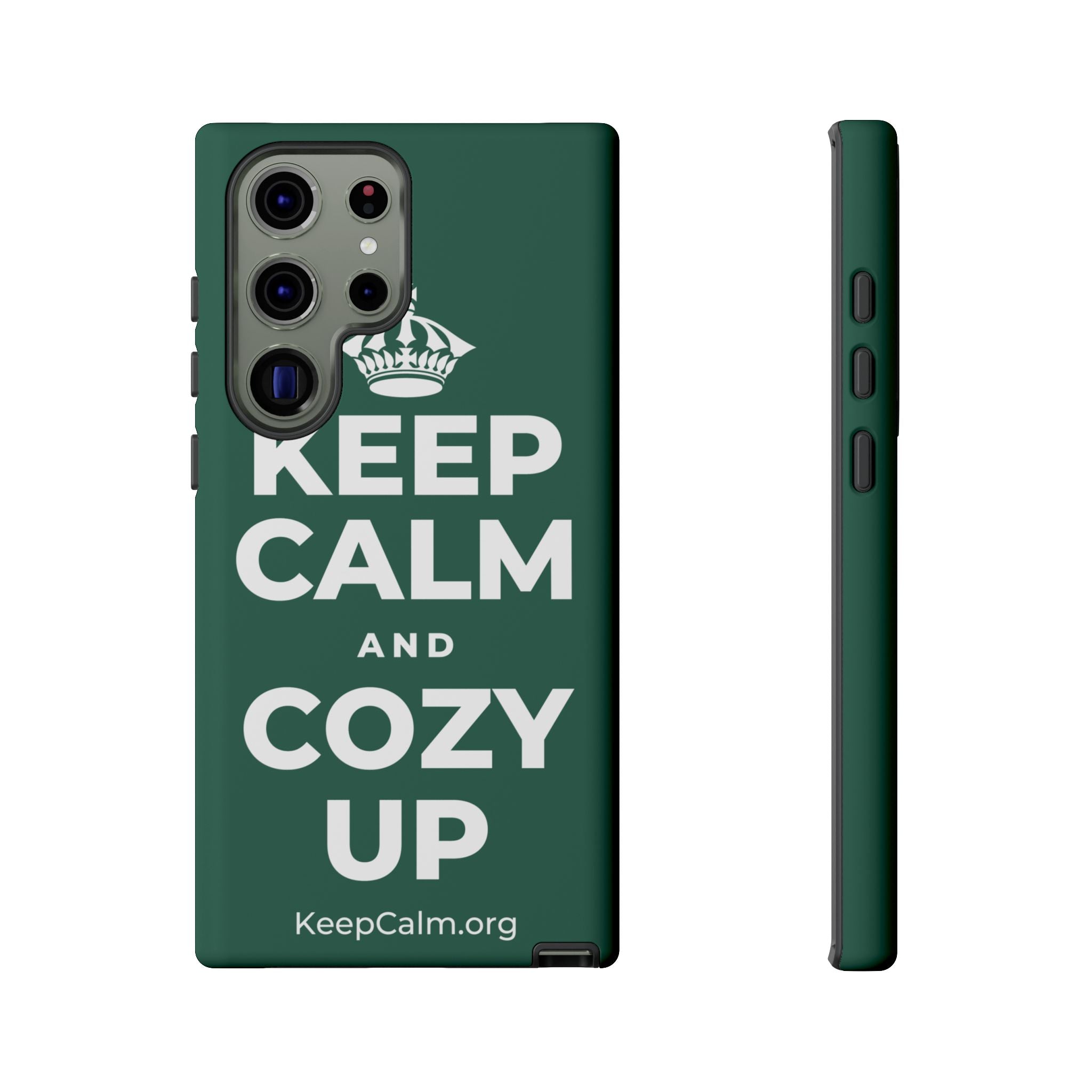 KEEP CALM AND COZY UP Phone Case