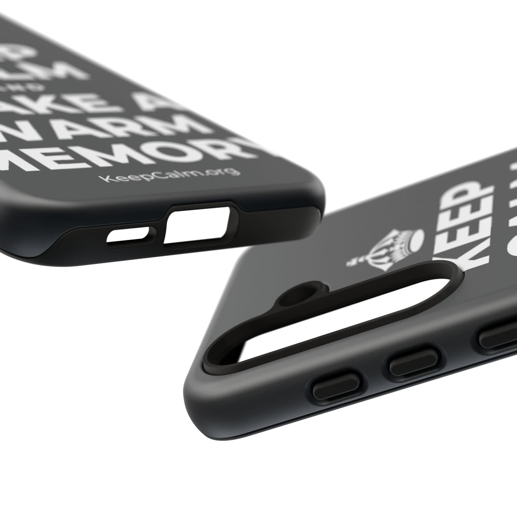 KEEP CALM AND MAKE A WARM MEMORY Phone Case (Dark)