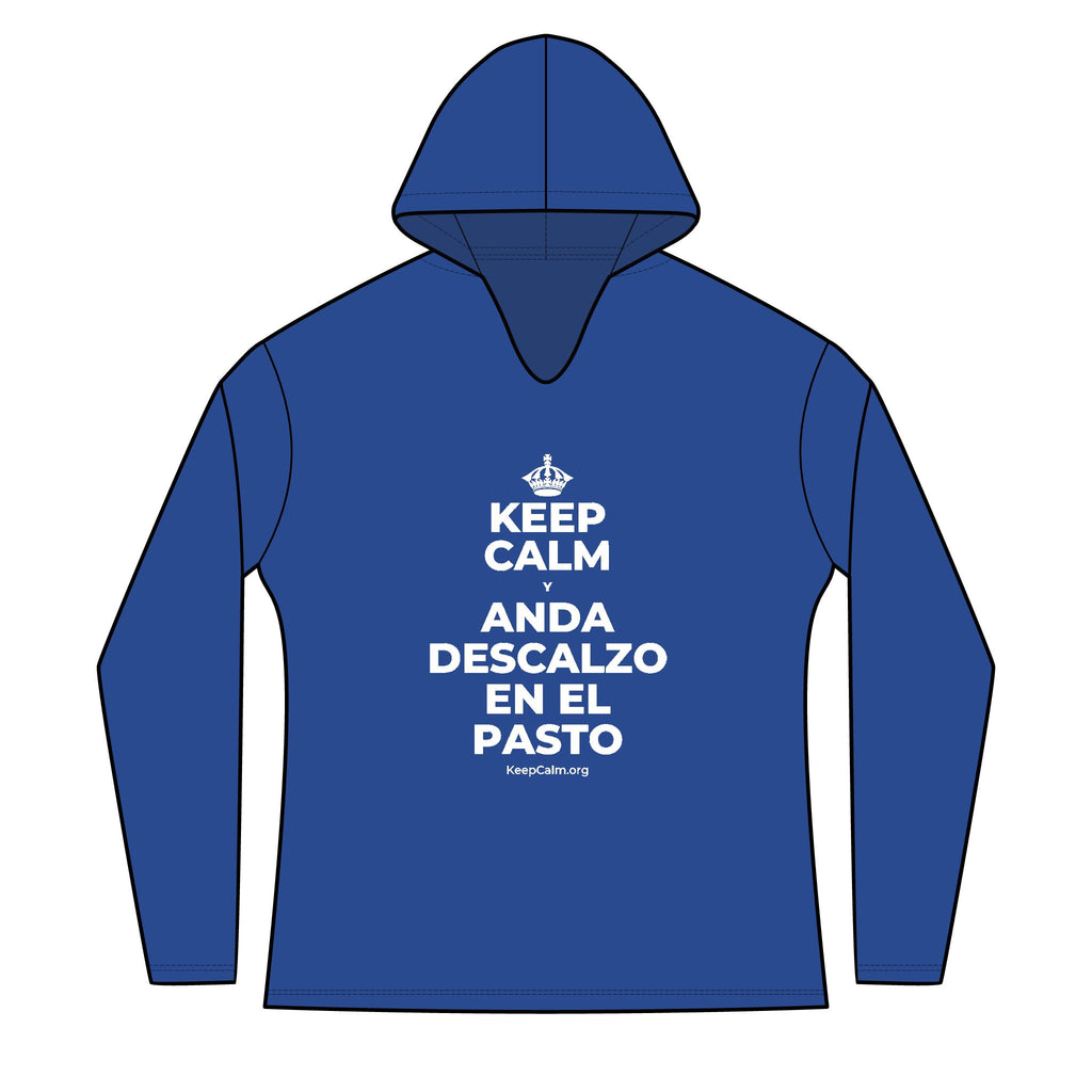 KEEP CALM Y ANDA DESCALZO EN EL PASTO Women's Long Sleeve Hoodie