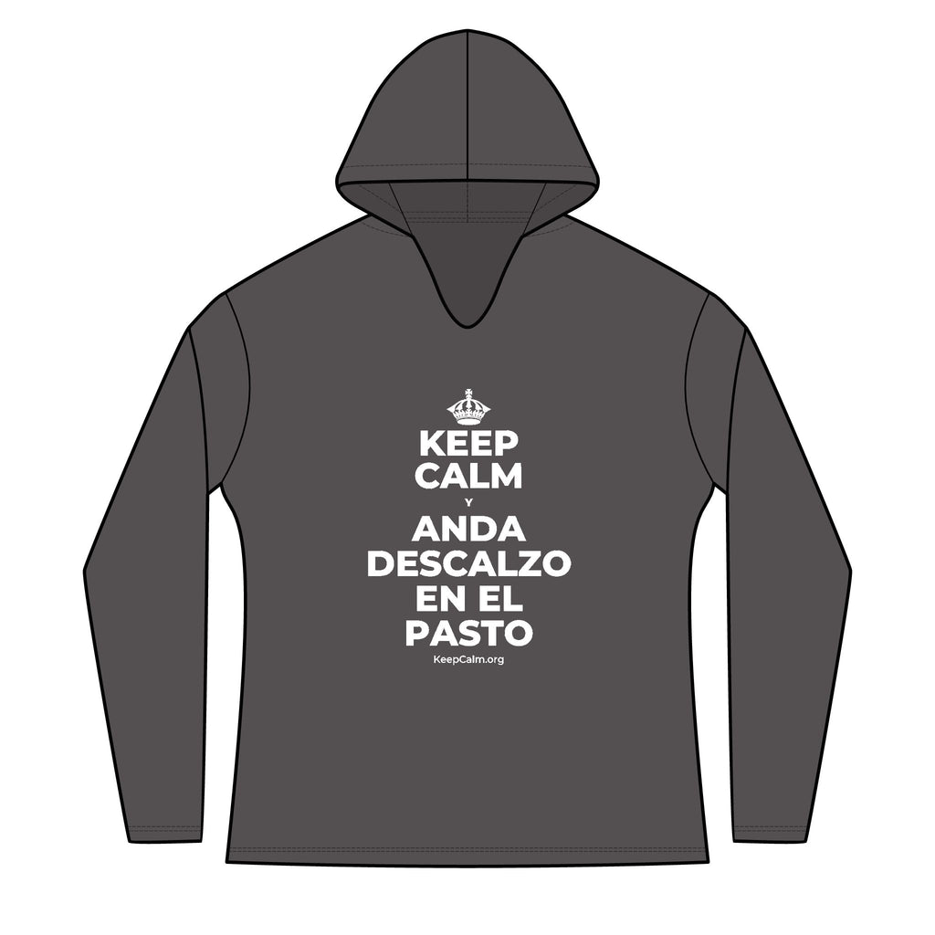 KEEP CALM Y ANDA DESCALZO EN EL PASTO Women's Long Sleeve Hoodie