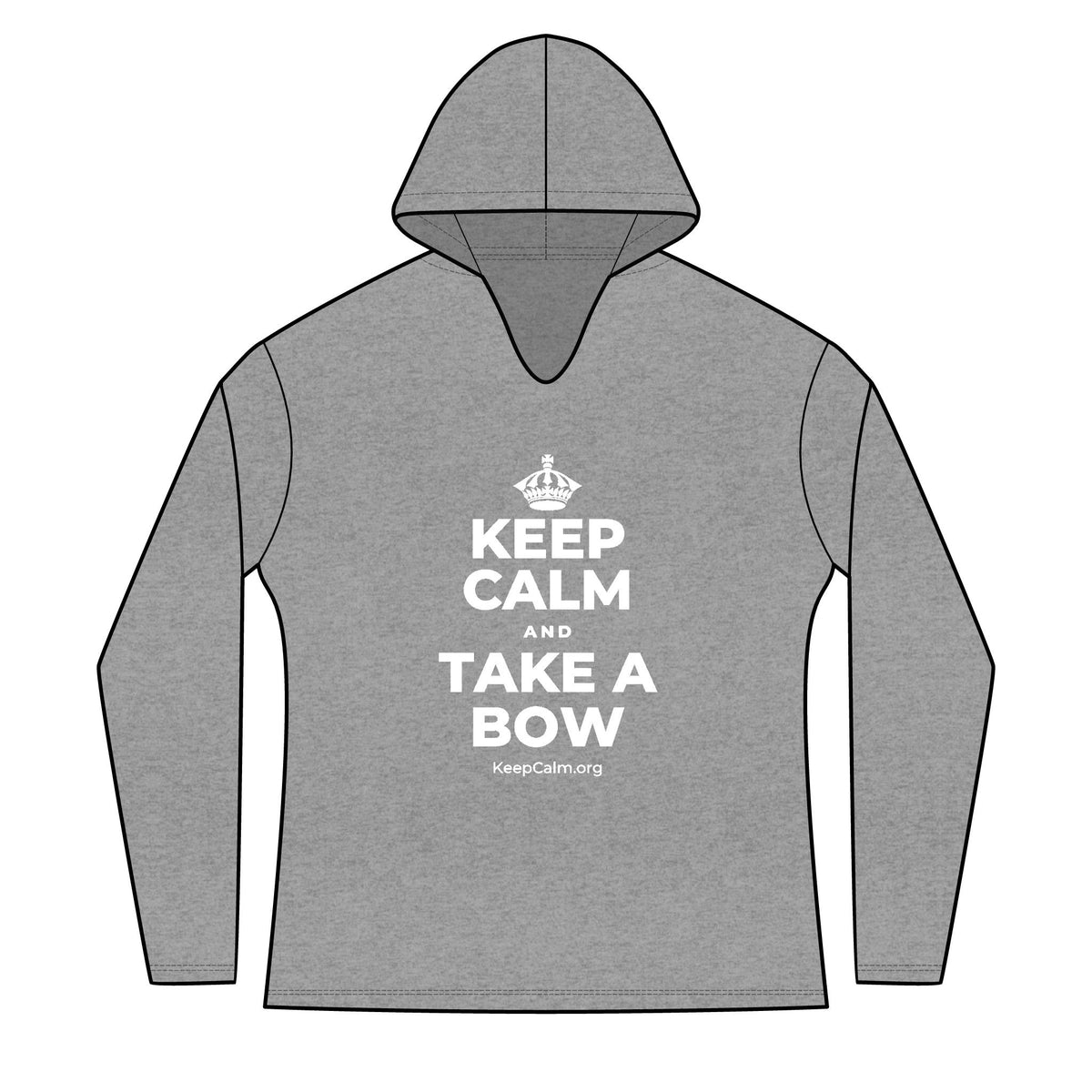 KEEP CALM AND TAKE A BOW Women's Long Sleeve Hoodie