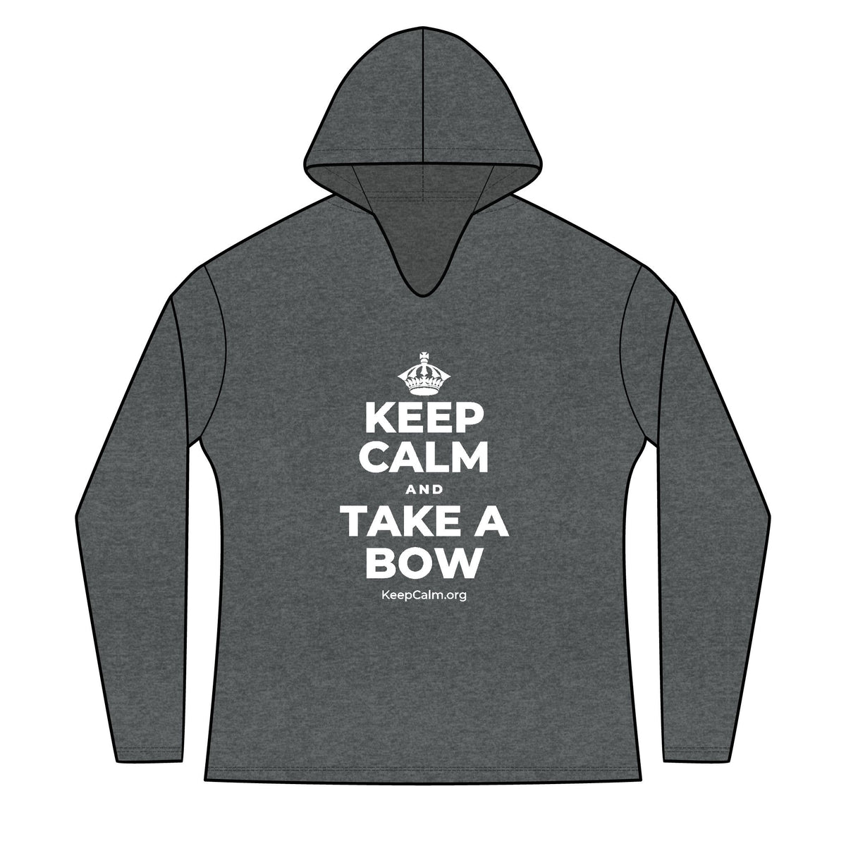 KEEP CALM AND TAKE A BOW Women's Long Sleeve Hoodie