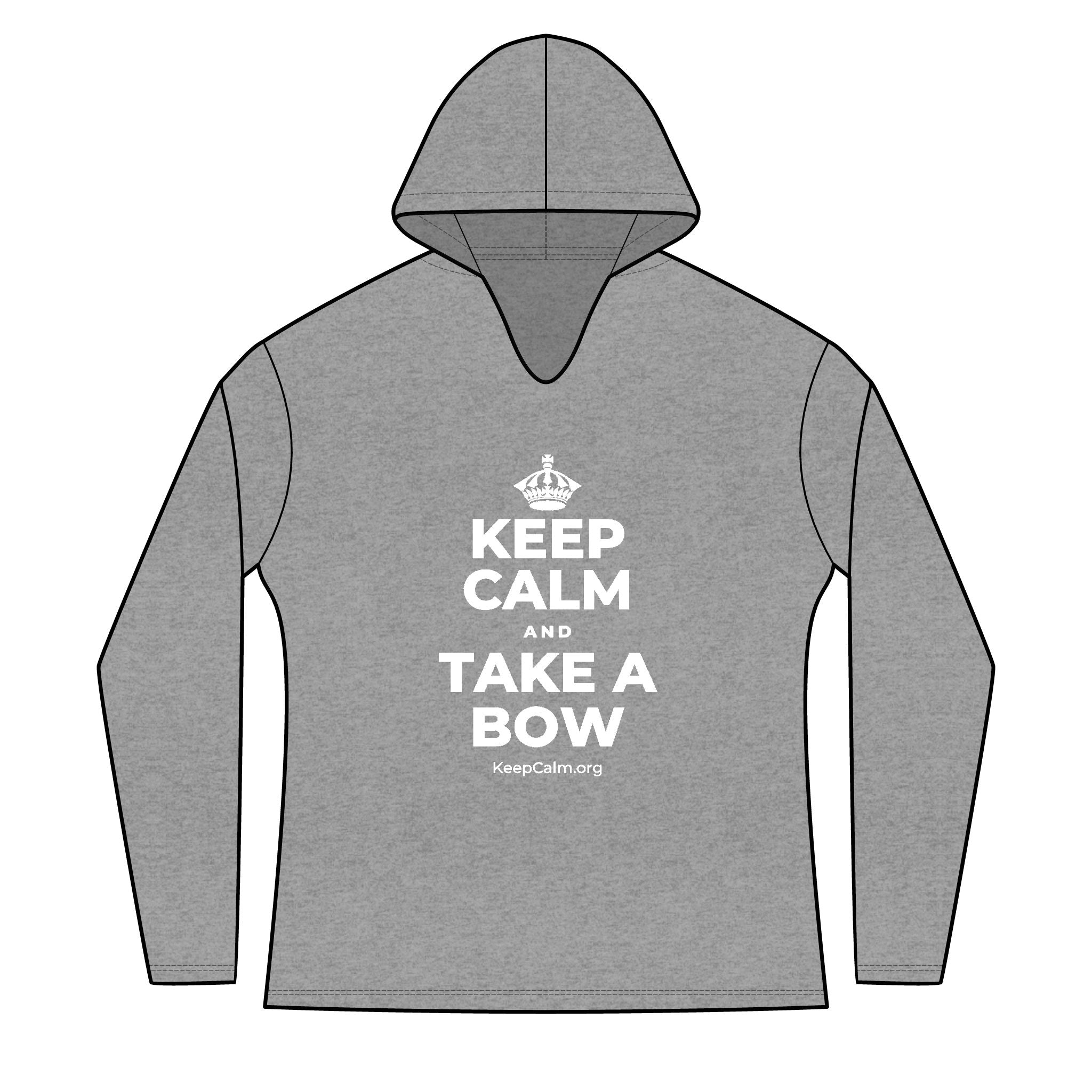 KEEP CALM AND TAKE A BOW Women's Long Sleeve Hoodie